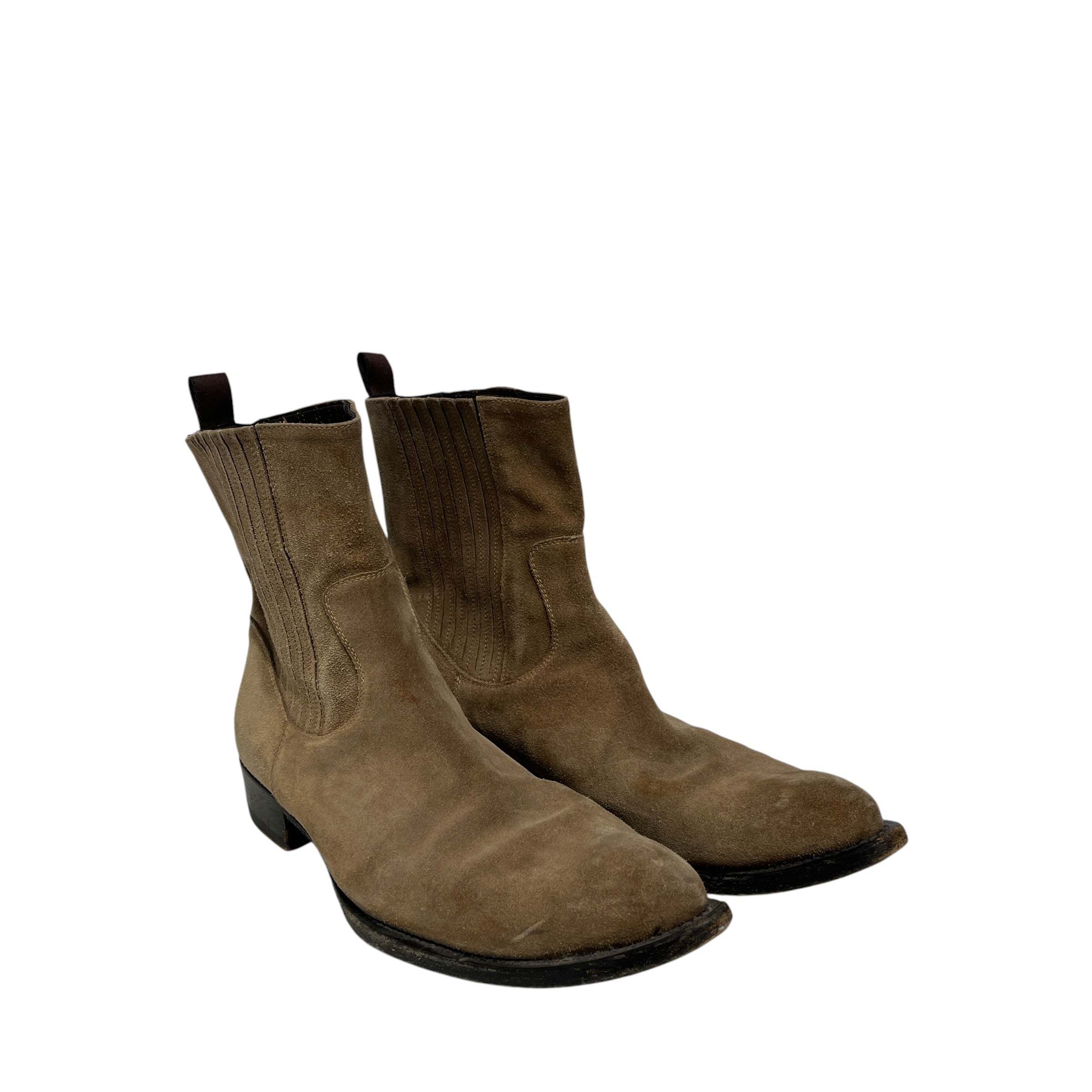 BUTTERO/Boots/US 10/Suede/BEG/Cowboy Chelsea view 1