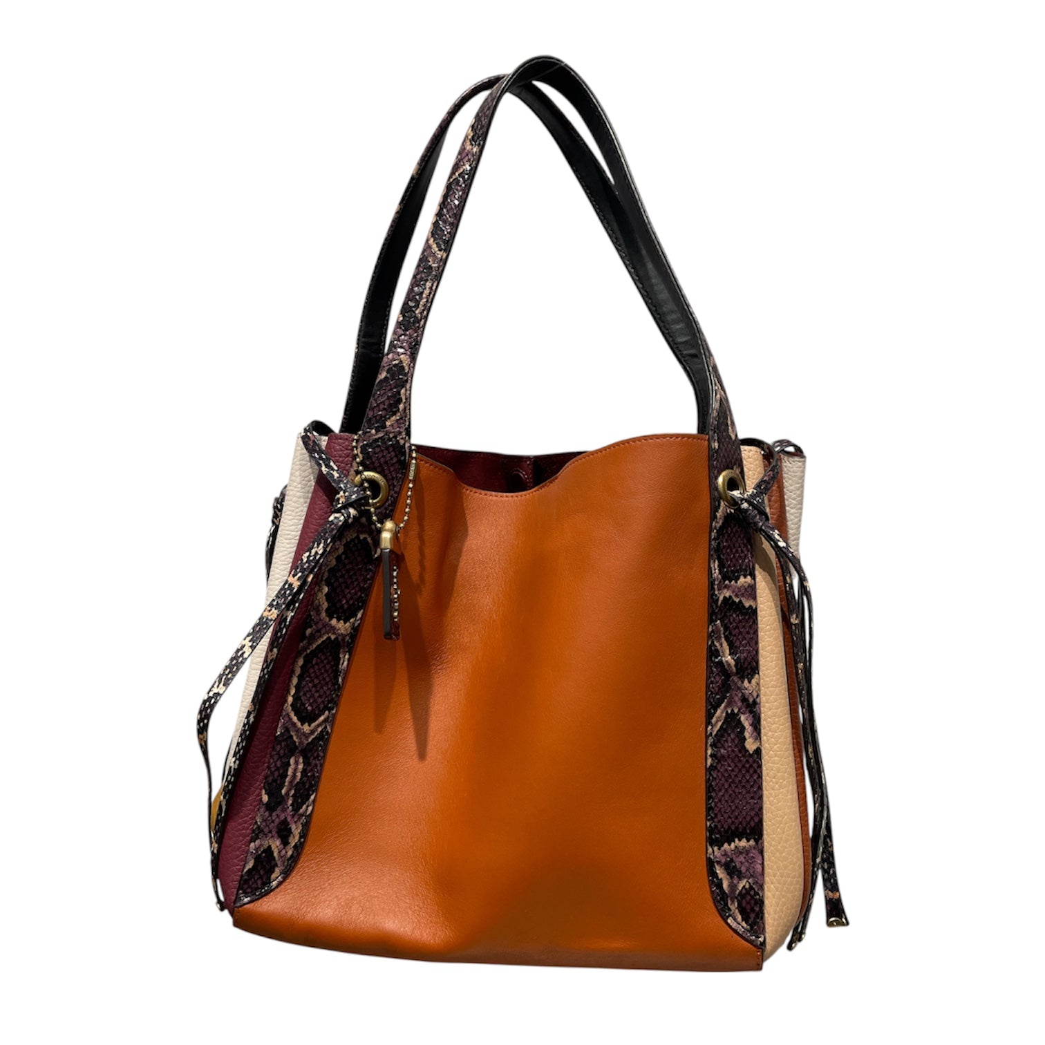 COACH/Hand Bag/Leather/ORN/SNAKESKIN SIDES view 1