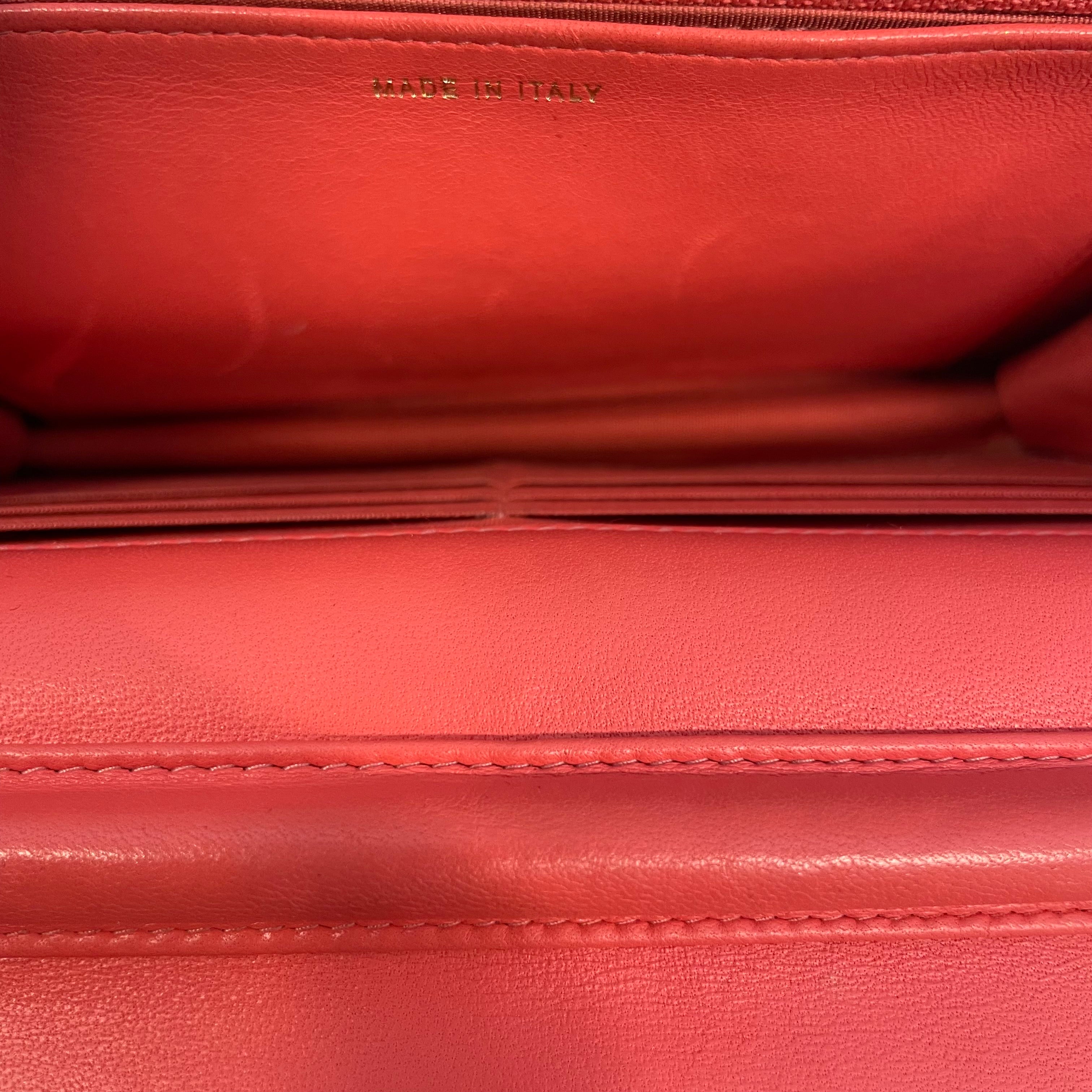 CHANEL/Cross Body Bag/Leather/PNK/camellia cc charm clutch view 5