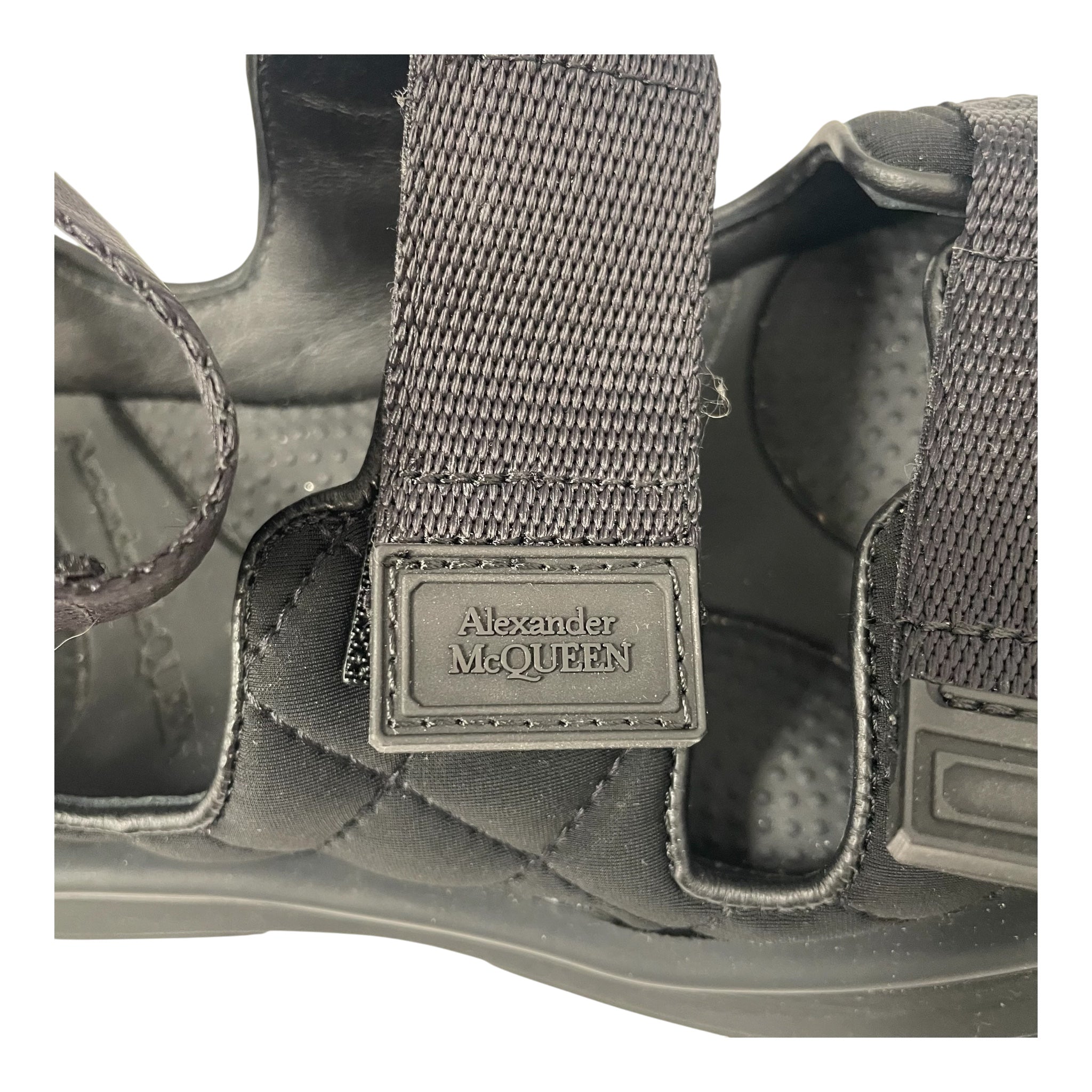 Alexander McQueen/Sandals/US 8.5/Nylon/BLK/3STRAP view 6