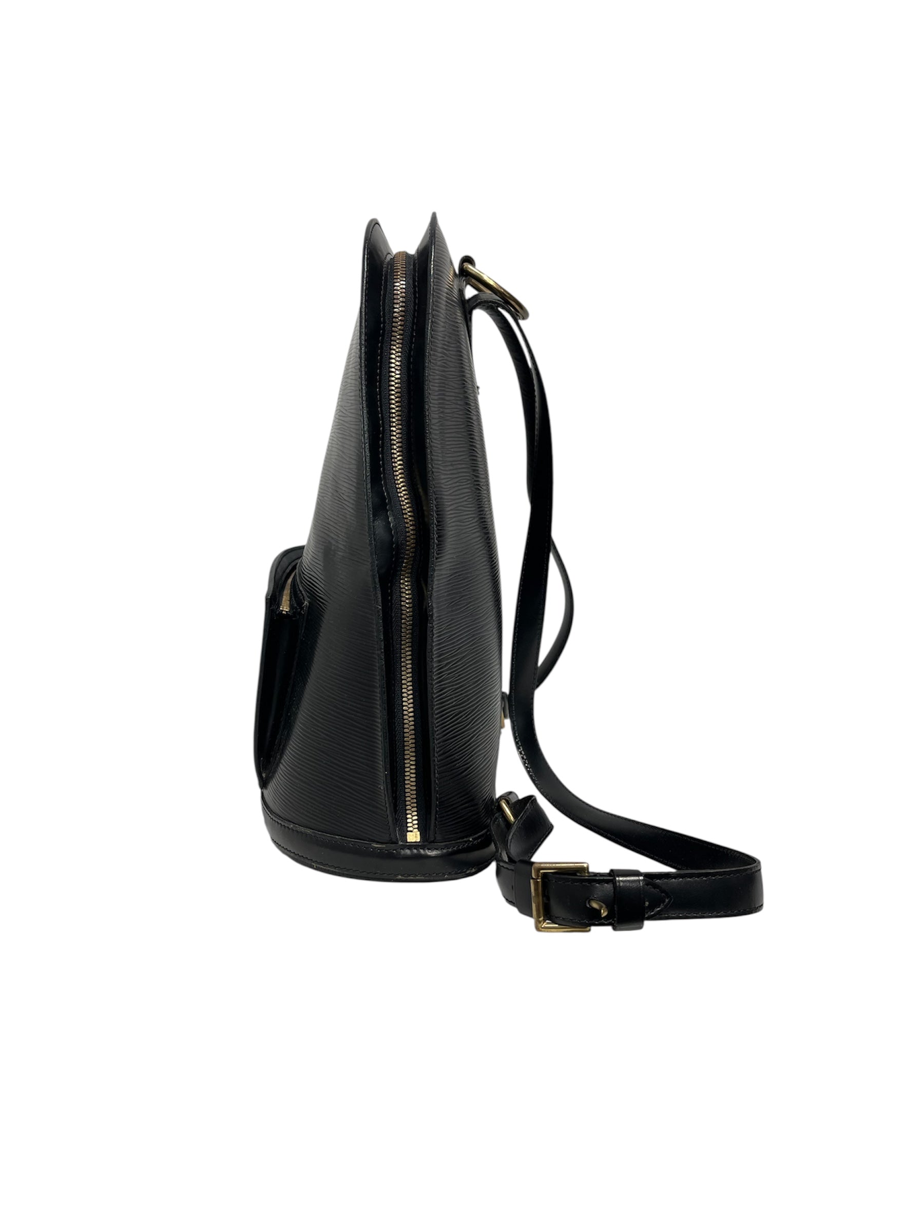 LOUIS VUITTON/Backpack/Leather/BLK/EPI GOLD HOOK AT TOP view 3