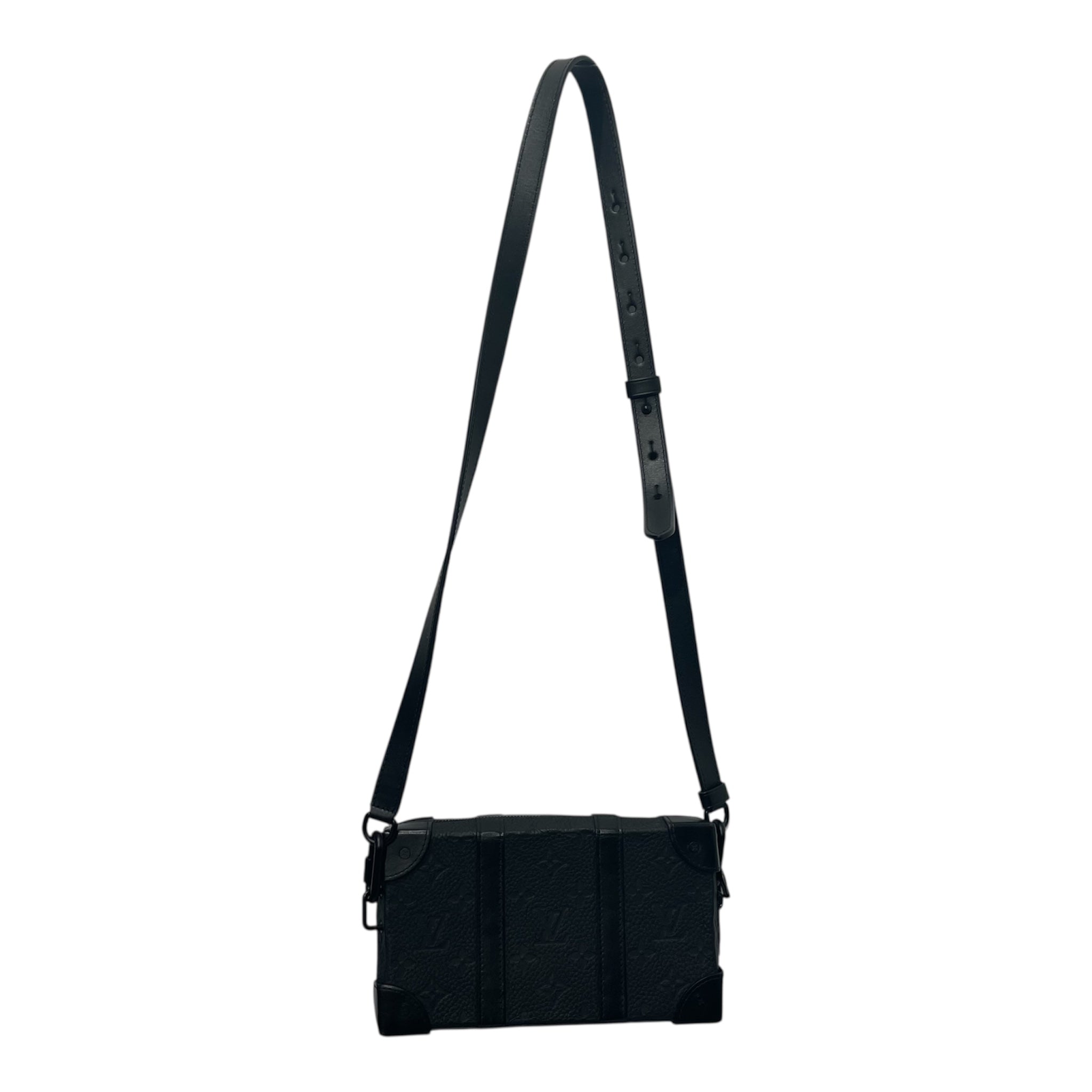 LOUIS VUITTON/Cross Body Bag/Monogram/Leather/BLK/Mini chest view 1