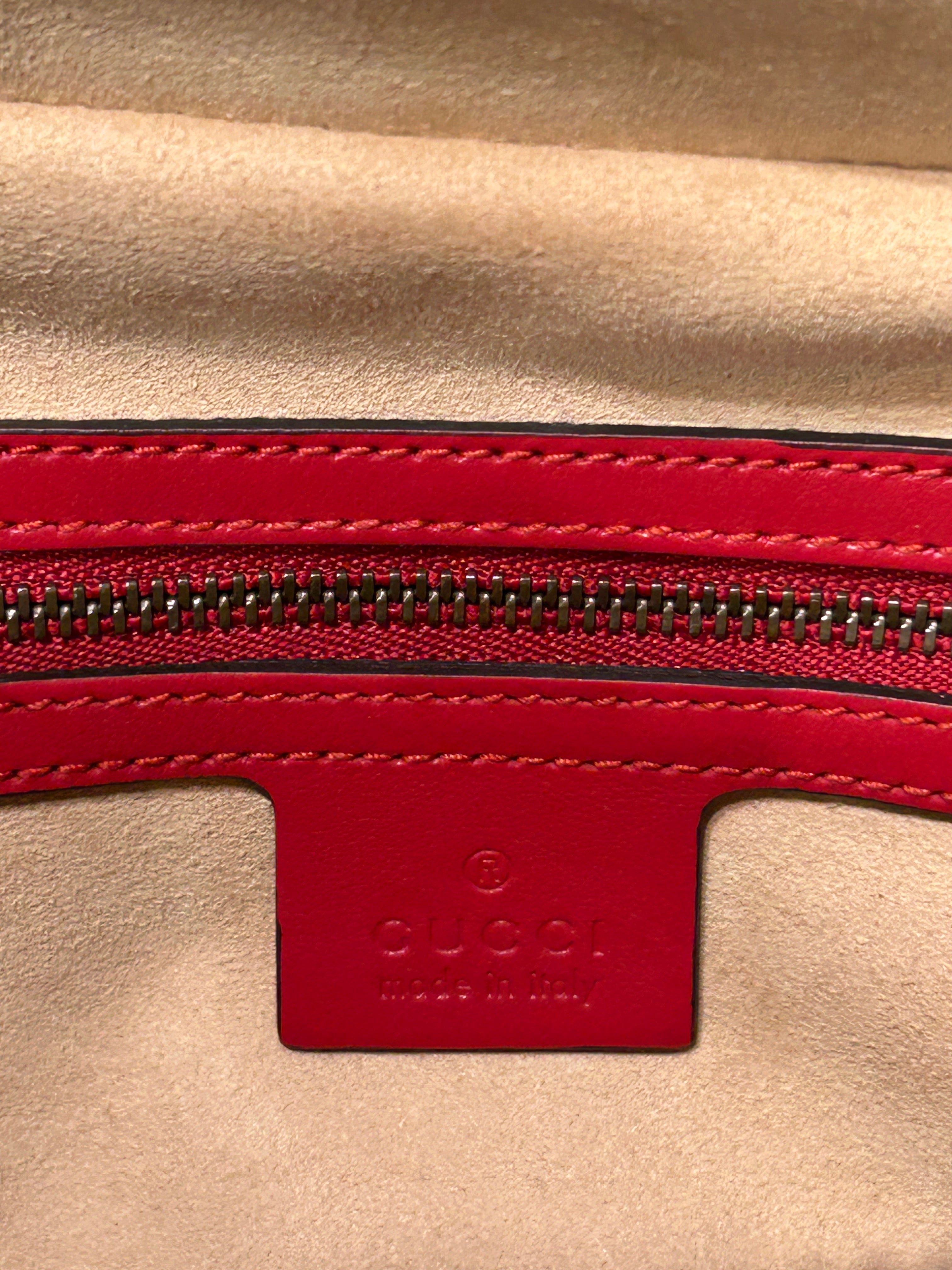 GUCCI/Bag/Leather/RED/MARMONT MATELASSE SHOULDER view 4