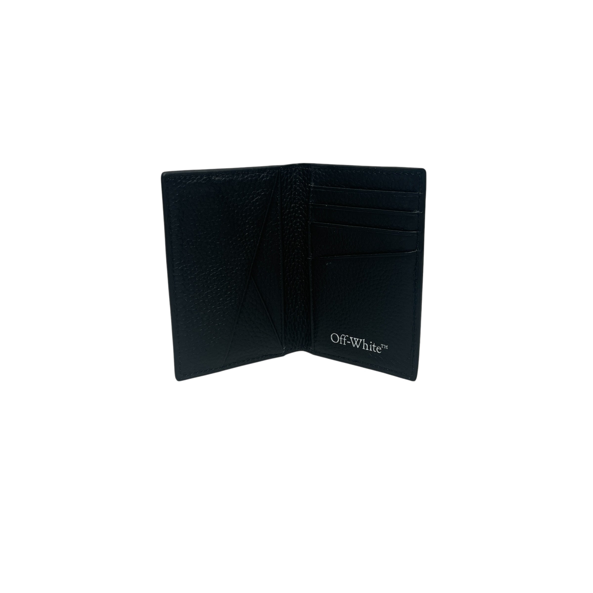 OFF-WHITE/Bifold Wallet/Leather/BLK/M's/FOR CARDS view 3