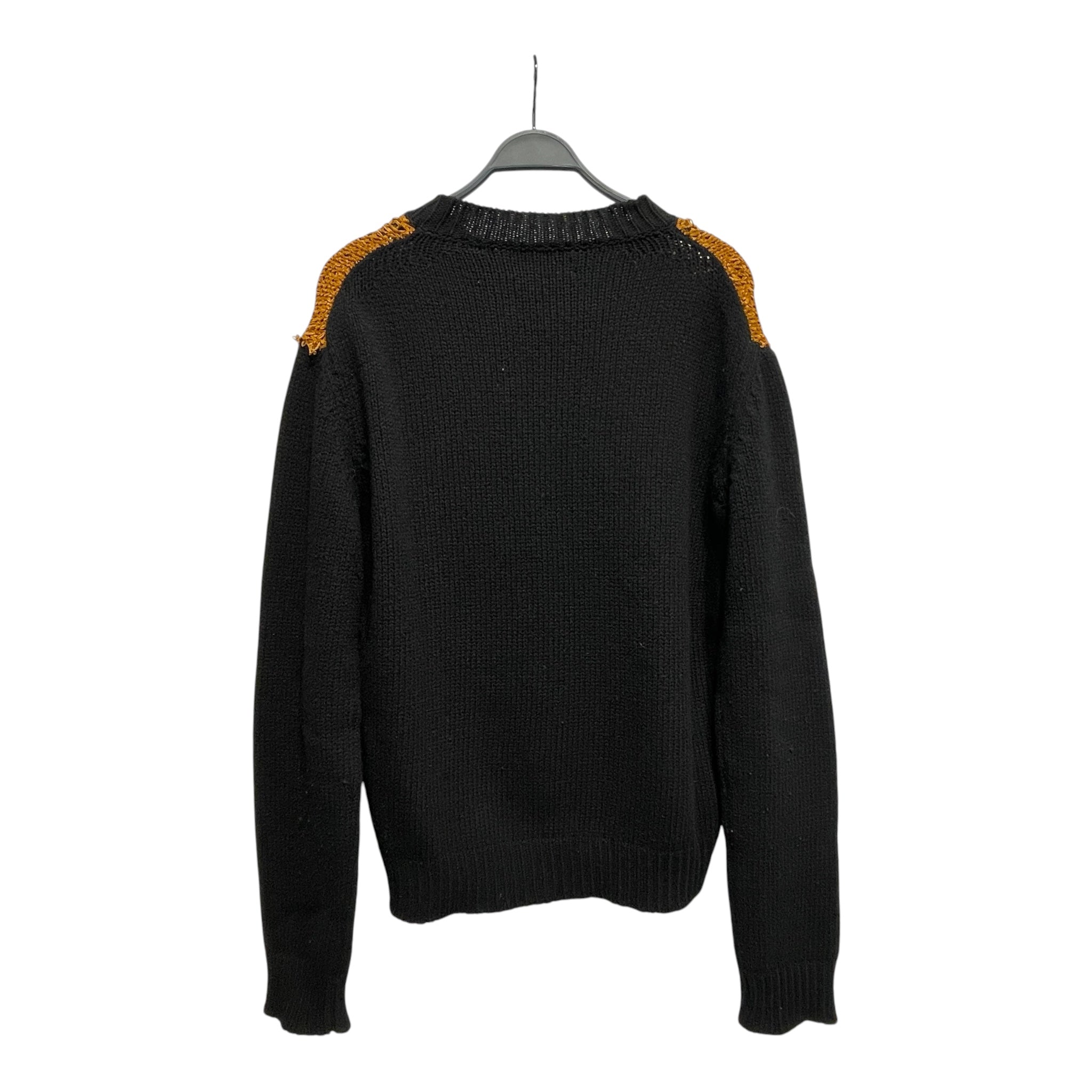 MARNI/CARHARTT WIP(WORK IN PROGRESS)/Sweater/48/Wool/BLK/BRN/RED WOVEN LOGO view 2