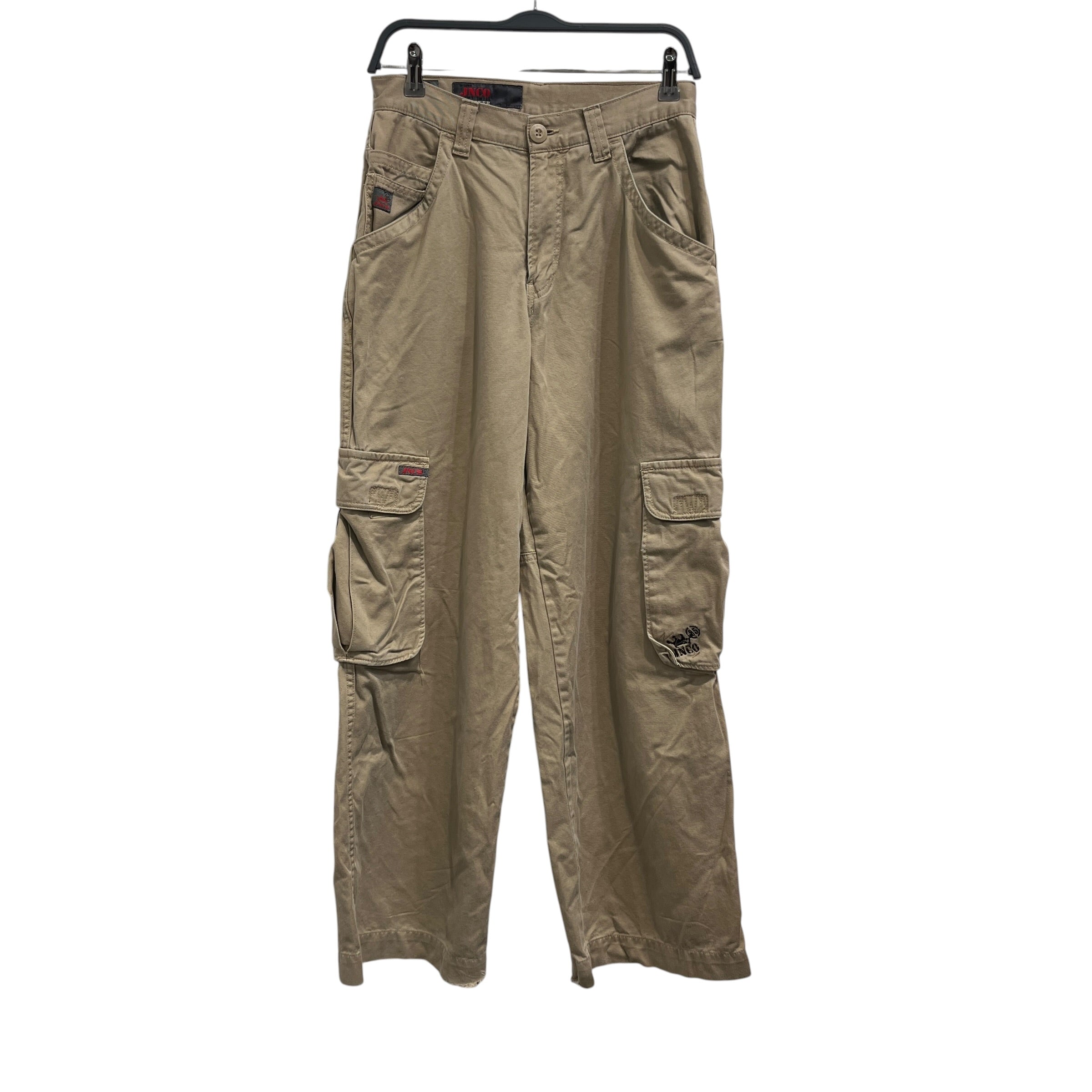 JNCO/Cargo Pants/30/Cotton/KHK/Graphic/skull with wings view 1