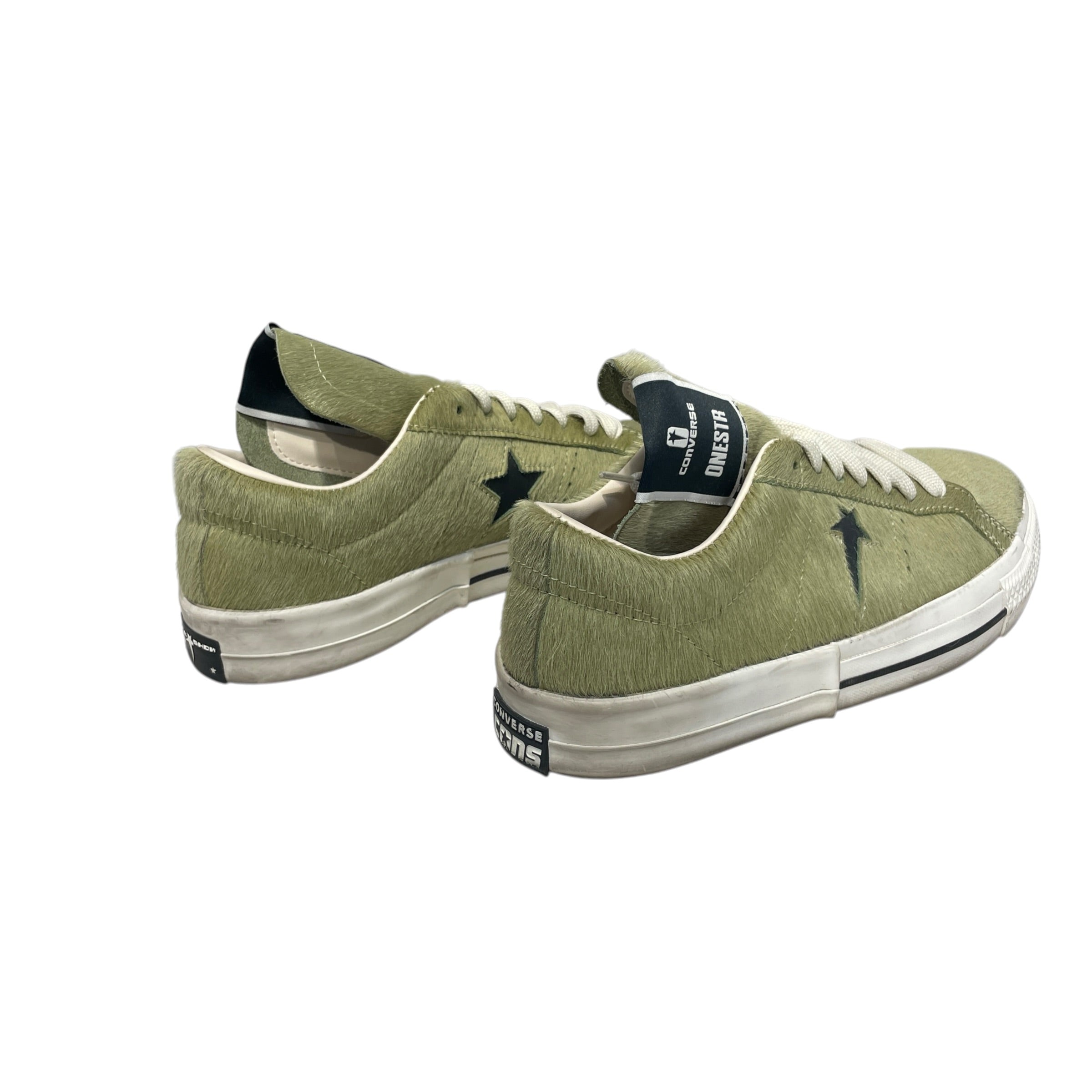 RICK OWENS DRKSHDW/CONVERSE/Low-Sneakers/US 9.5/Animal Pattern/Leather/GRN/One Star Pro Low Acid/Black view 5