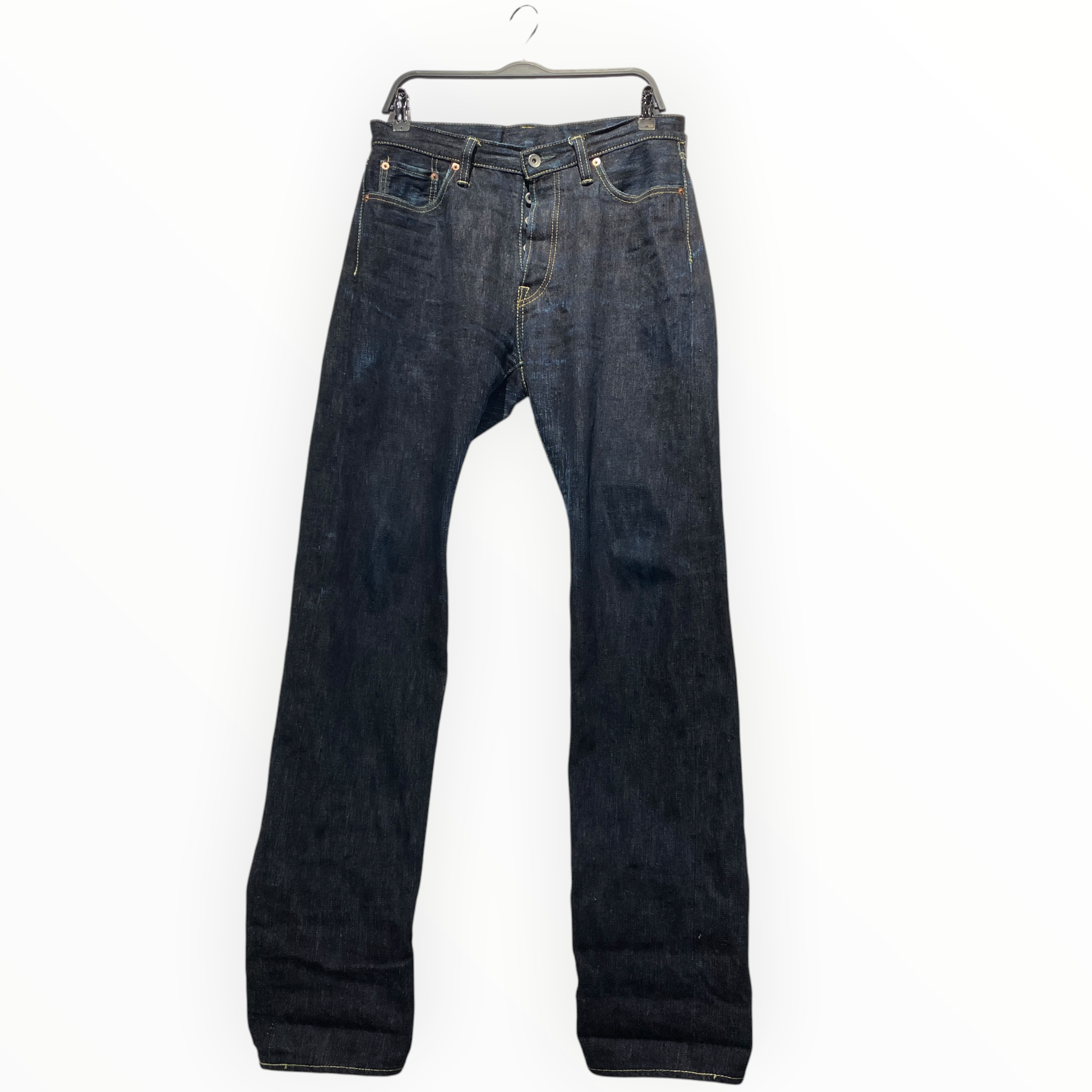 IRON HEART/Straight Pants/32/Cotton/NVY/888 view 1