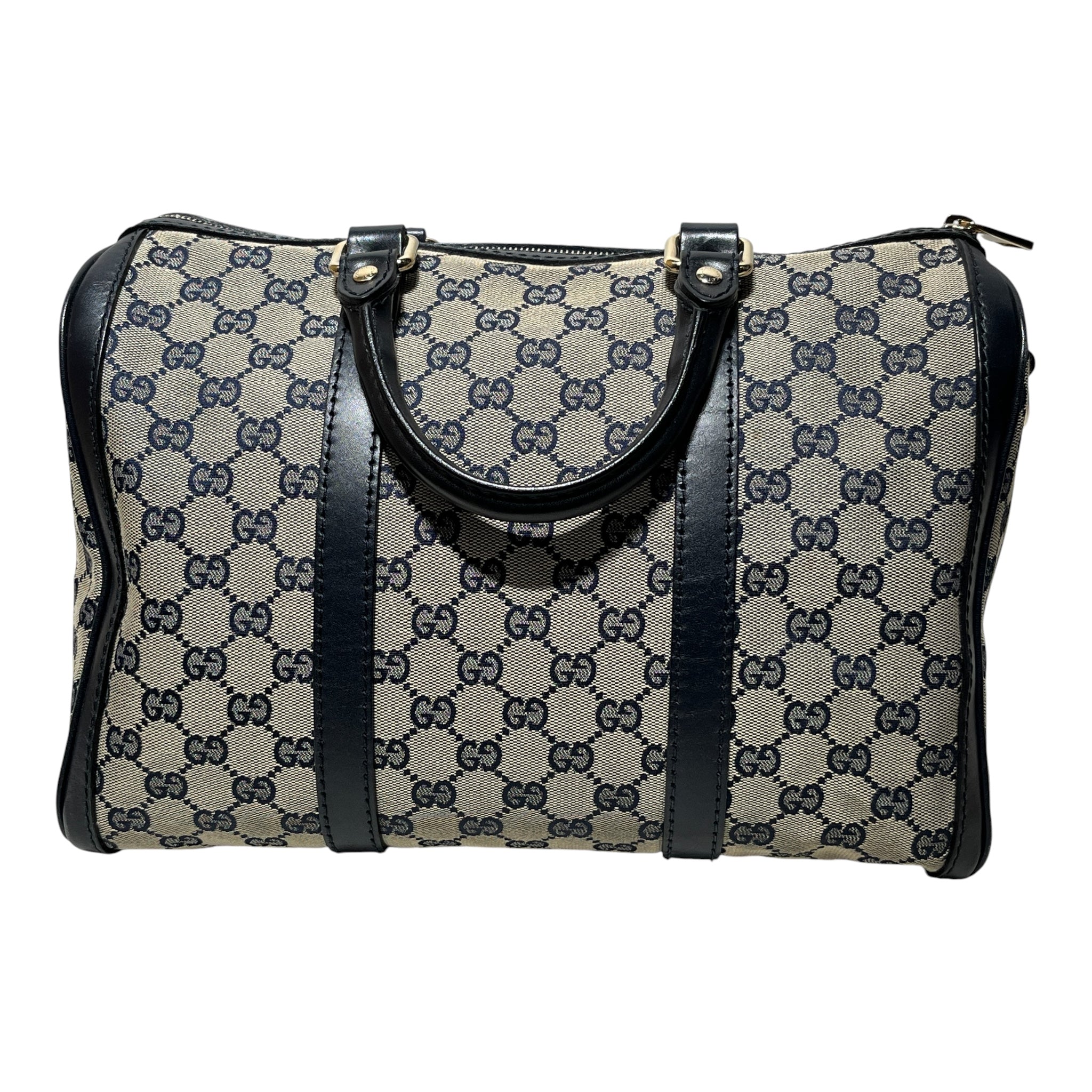 GUCCI/Hand Bag/Monogram/Cotton/BLU/blue all over gg boston view 2