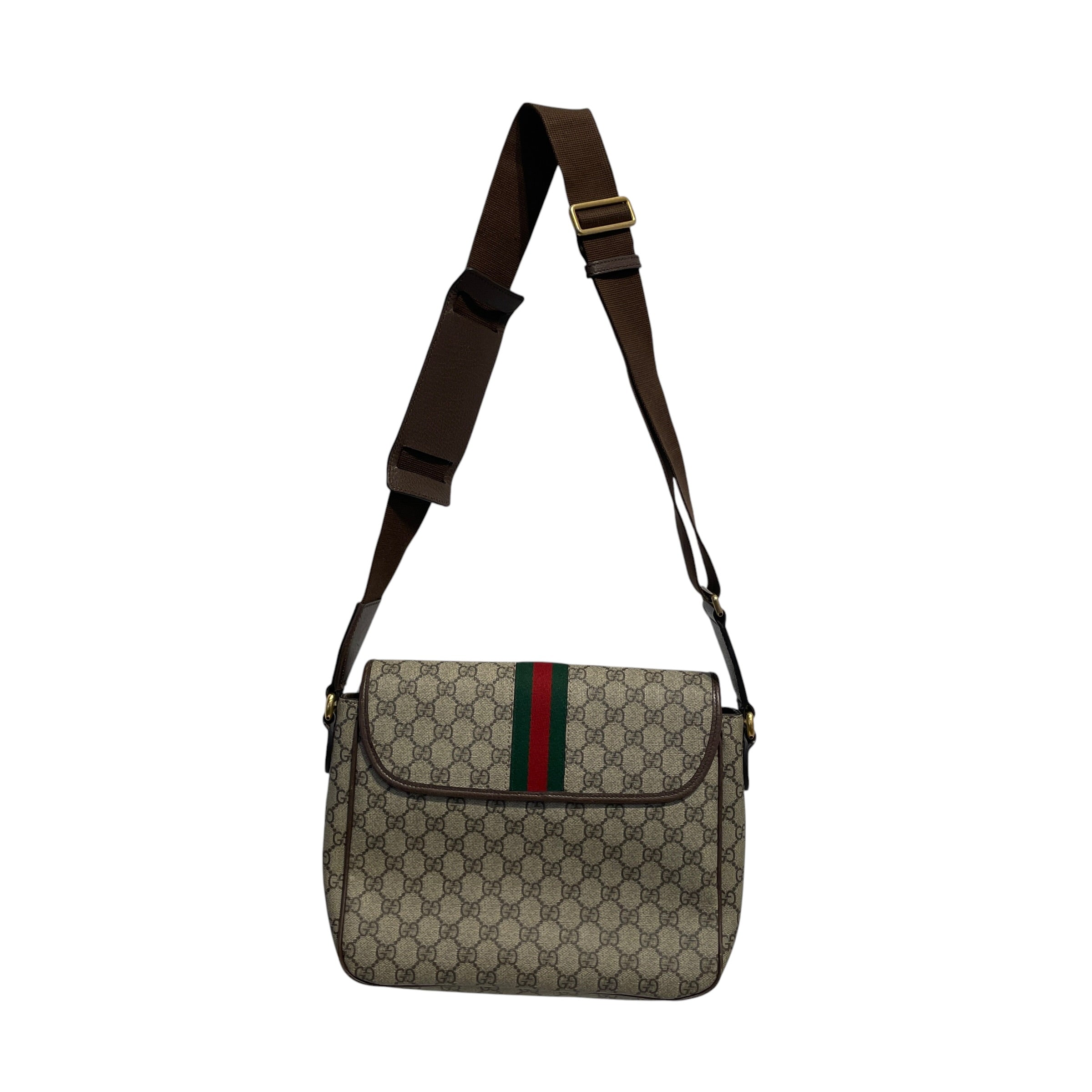 GUCCI/Cross Body Bag/Leather/BRW/OPHIDIA GG SUPREME MESSENGER view 2