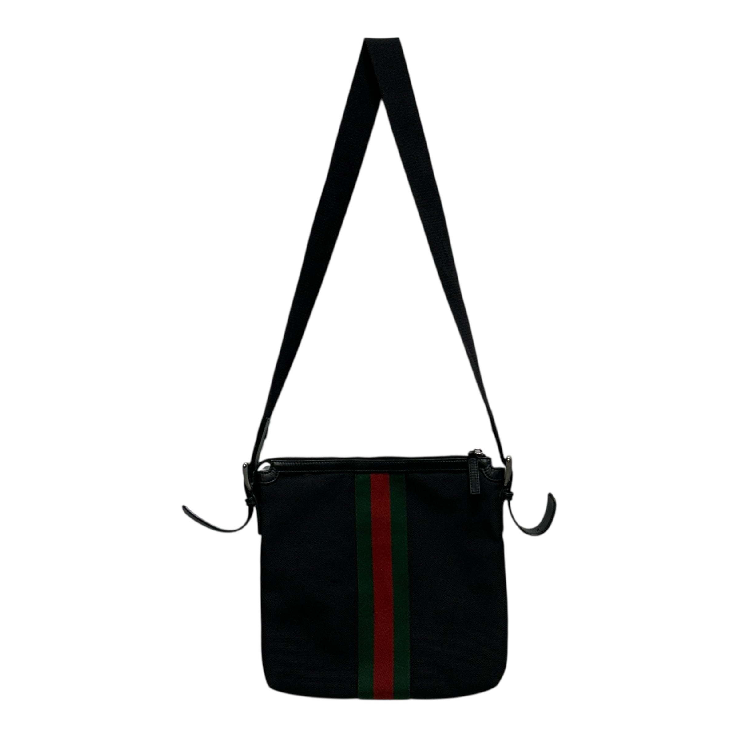 GUCCI/Cross Body Bag/BLK/CLASSIC CROSSBODY STRIPE view 2