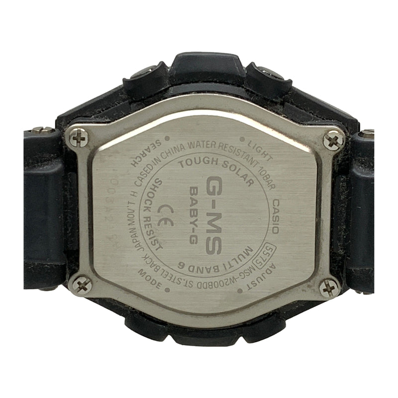 CASIO/Solar Watch/BLK/Rubber/MSG-W200BDD