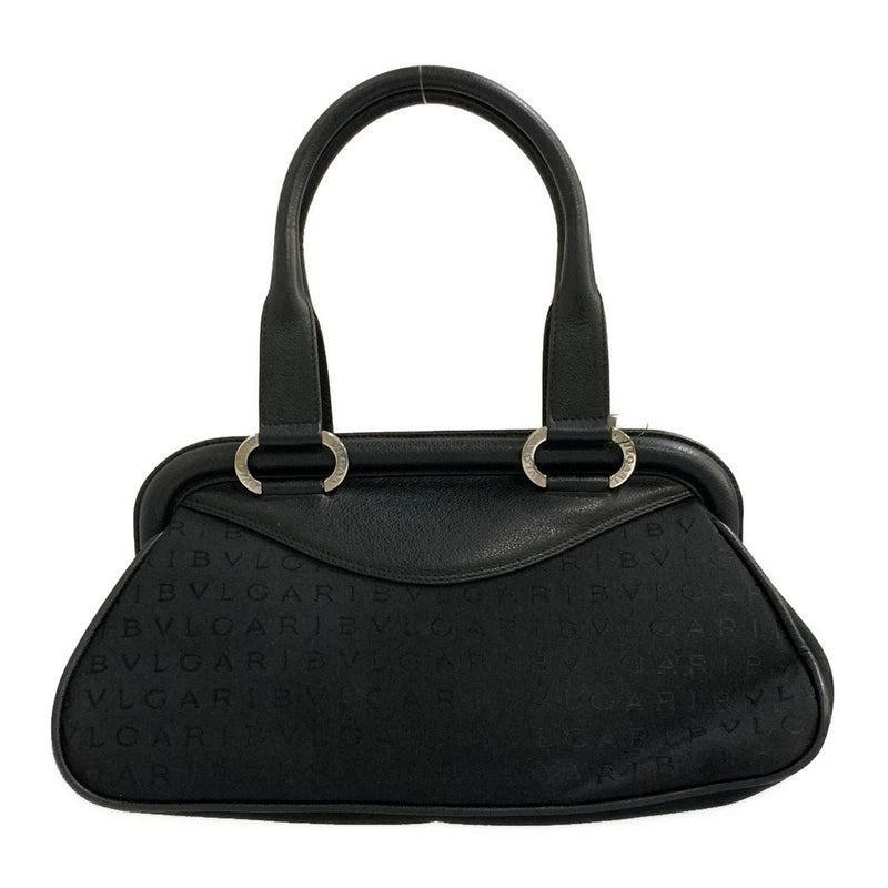 BVLGARI/Hand Bag/BLK/Canvas/All Over Print