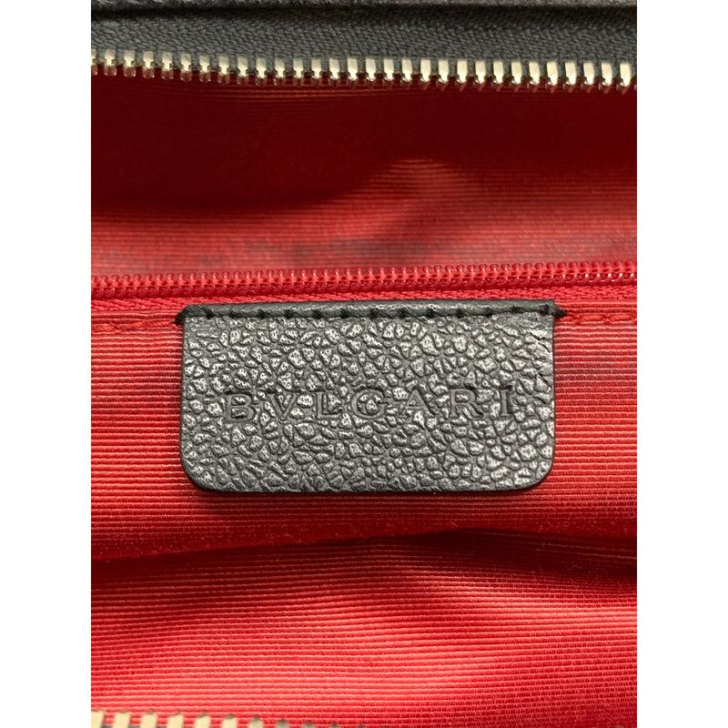 BVLGARI/Hand Bag/BLK/Canvas/All Over Print