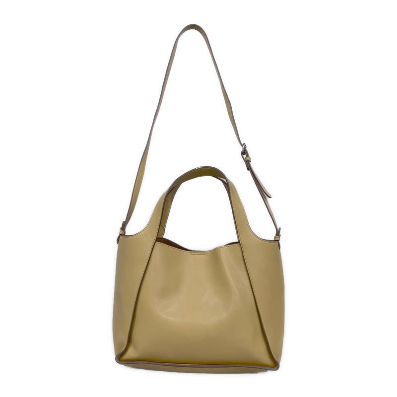 STELLAMcCARTNEY/Cross Body Bag/YEL/Leather/Plain