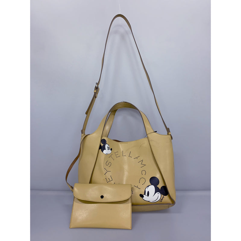 STELLAMcCARTNEY/Cross Body Bag/YEL/Leather/Plain