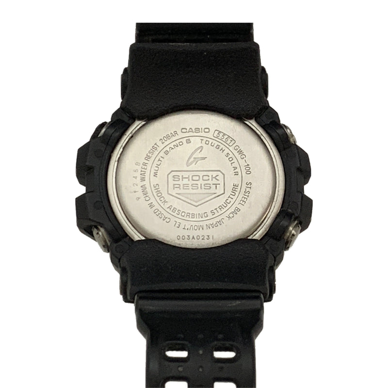 CASIO/Solar Watch/BLK/Rubber/GWG-100