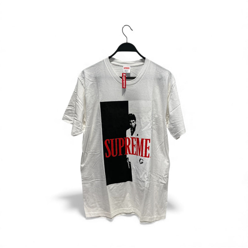 Supreme/T-Shirt/L/Cotton/WHT/SUPREME SCARFACE W TAG