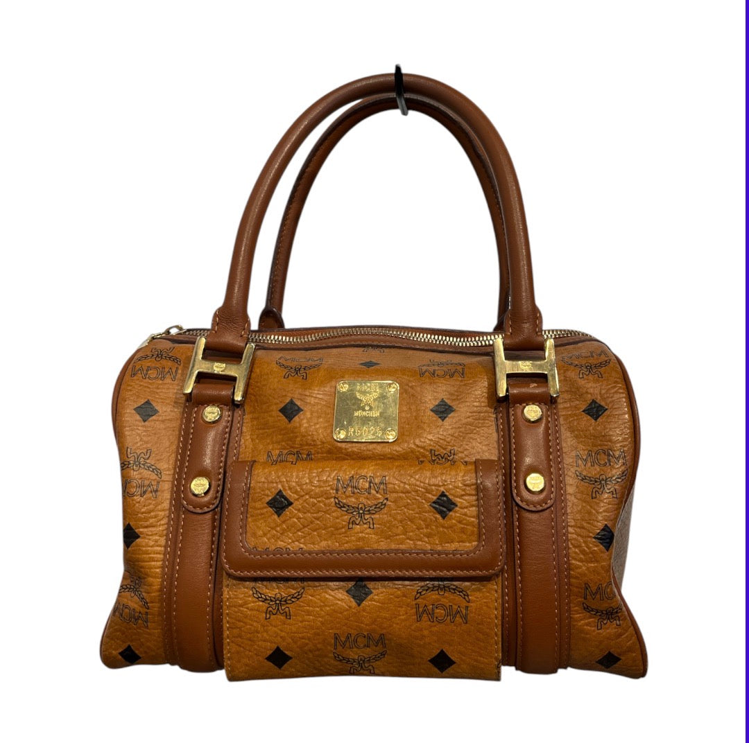 MCM/Hand Bag/Monogram/Leather/CML/COGNAC VISETOS BOSTON view 1