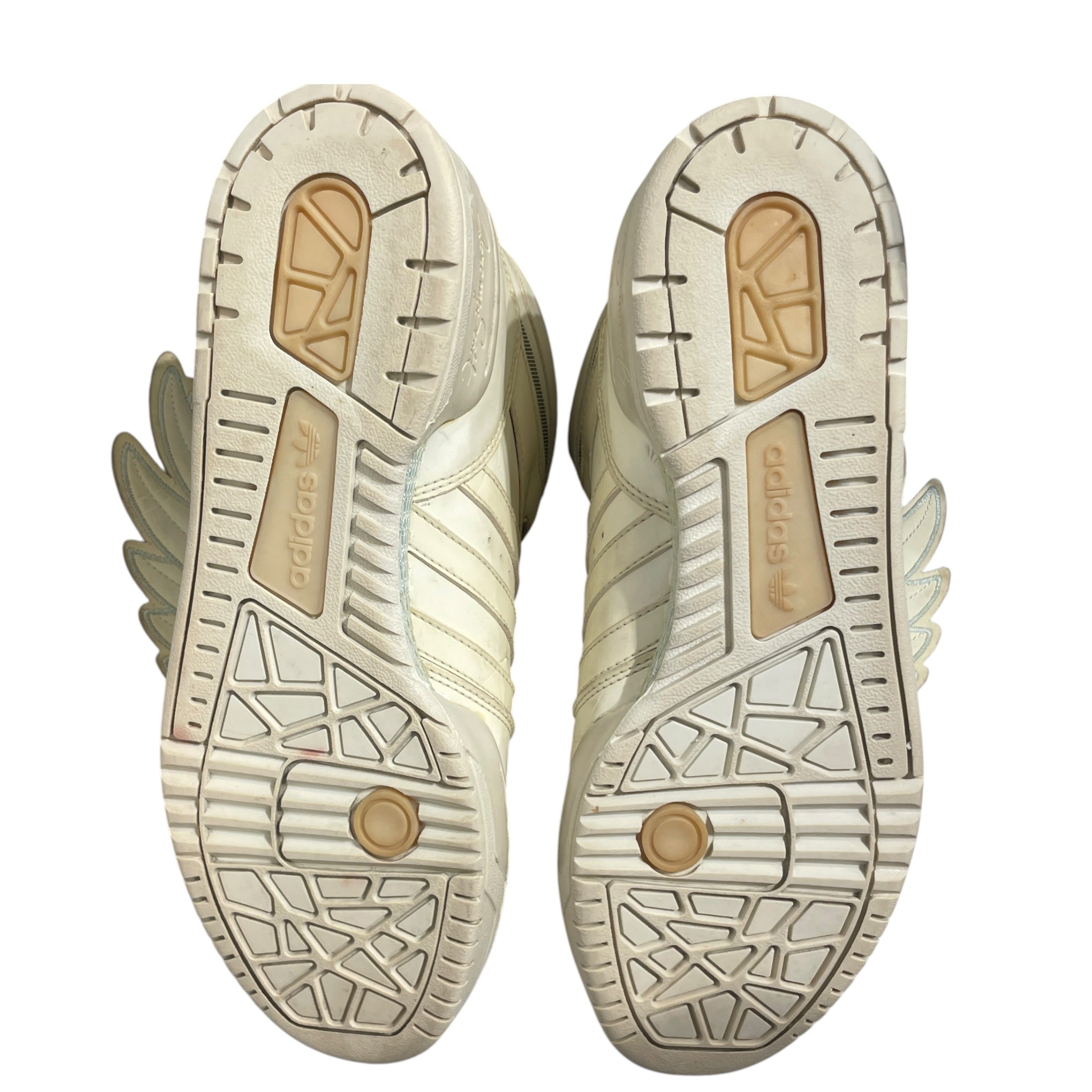 adidas/JEREMY SCOTT/Hi-Sneakers/US 8.5/Leather/CRM/glow in the dark view 3