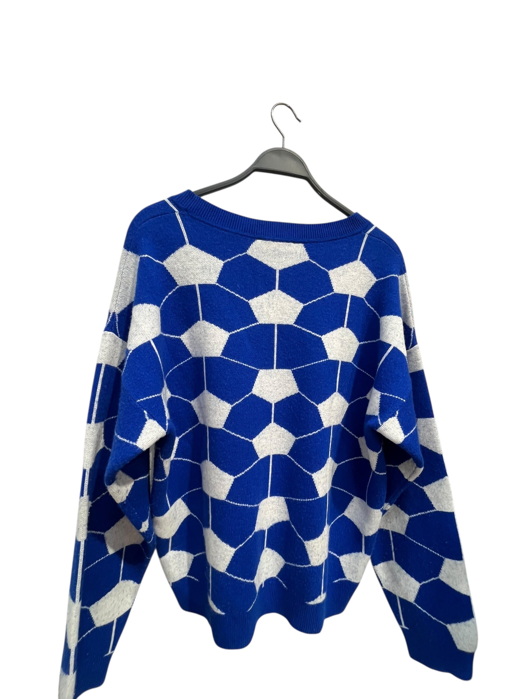 Gosha Rubchinskiy/Sweater/All Over Print/Cotton/BLU/SOCCER BALL KNIT view 2