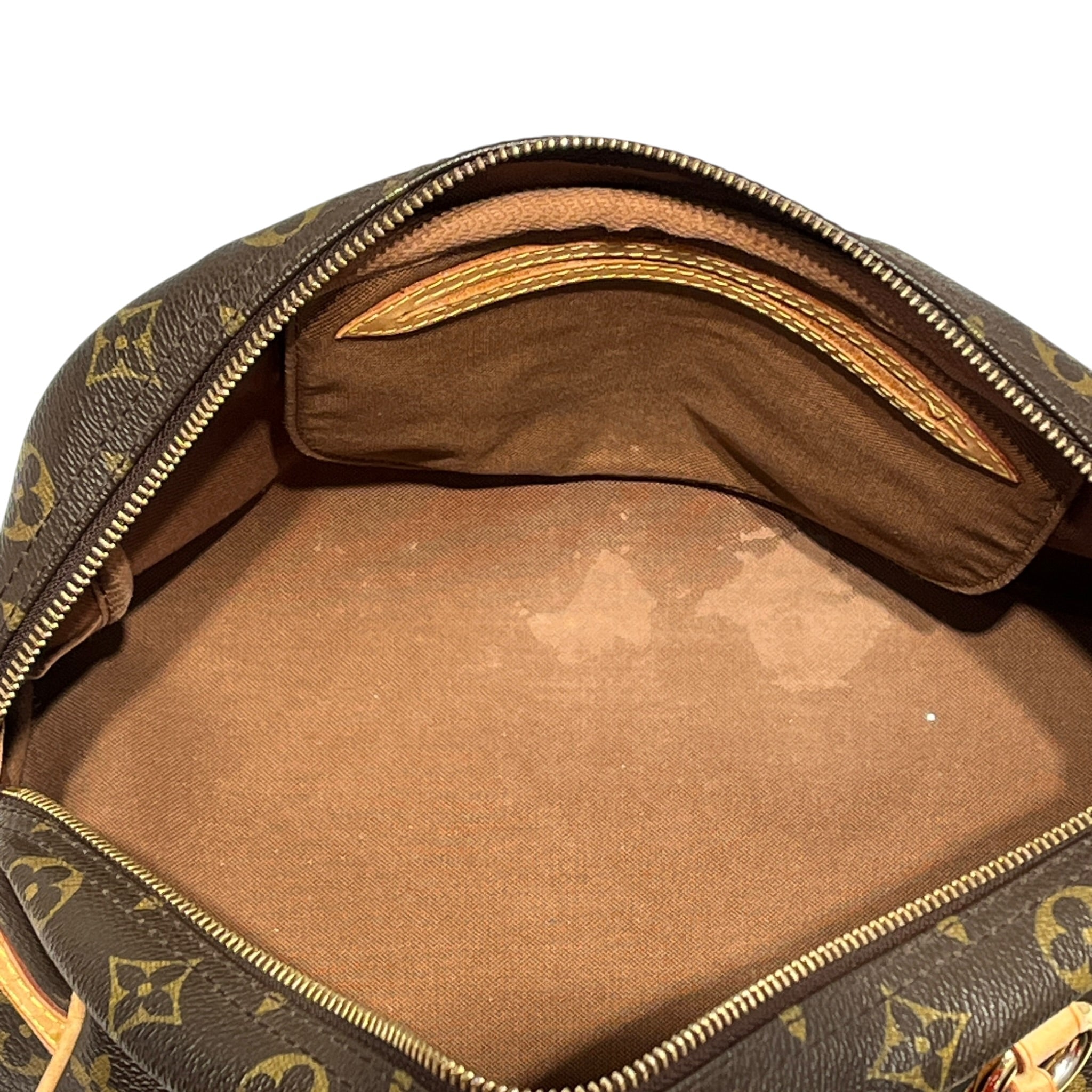 LOUIS VUITTON/Hand Bag/Monogram/Leather/BRW/Montorgueil PM Brown Shoulder view 5