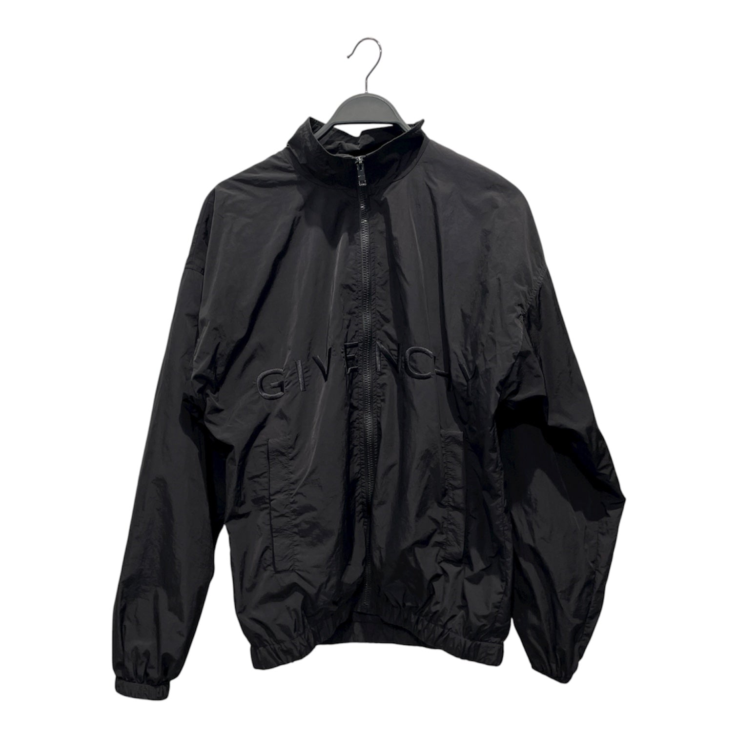 GIVENCHY/Track Jkt/48/Polyester/BLK/EMBROIDERED TRACK LOGO JKT view 1