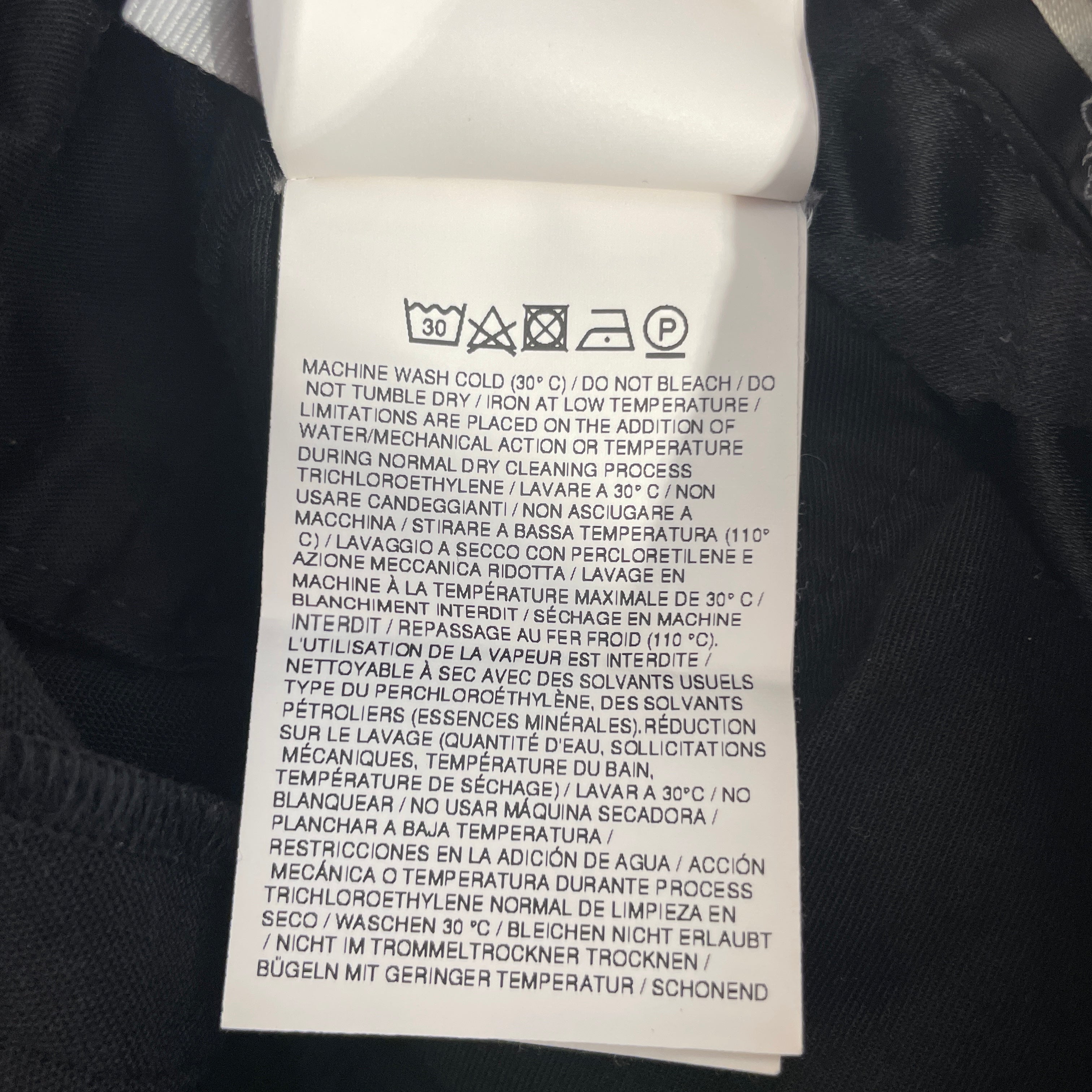 OFF-WHITE/Pants/54/Cotton/BLK/white contrast stitching view 3