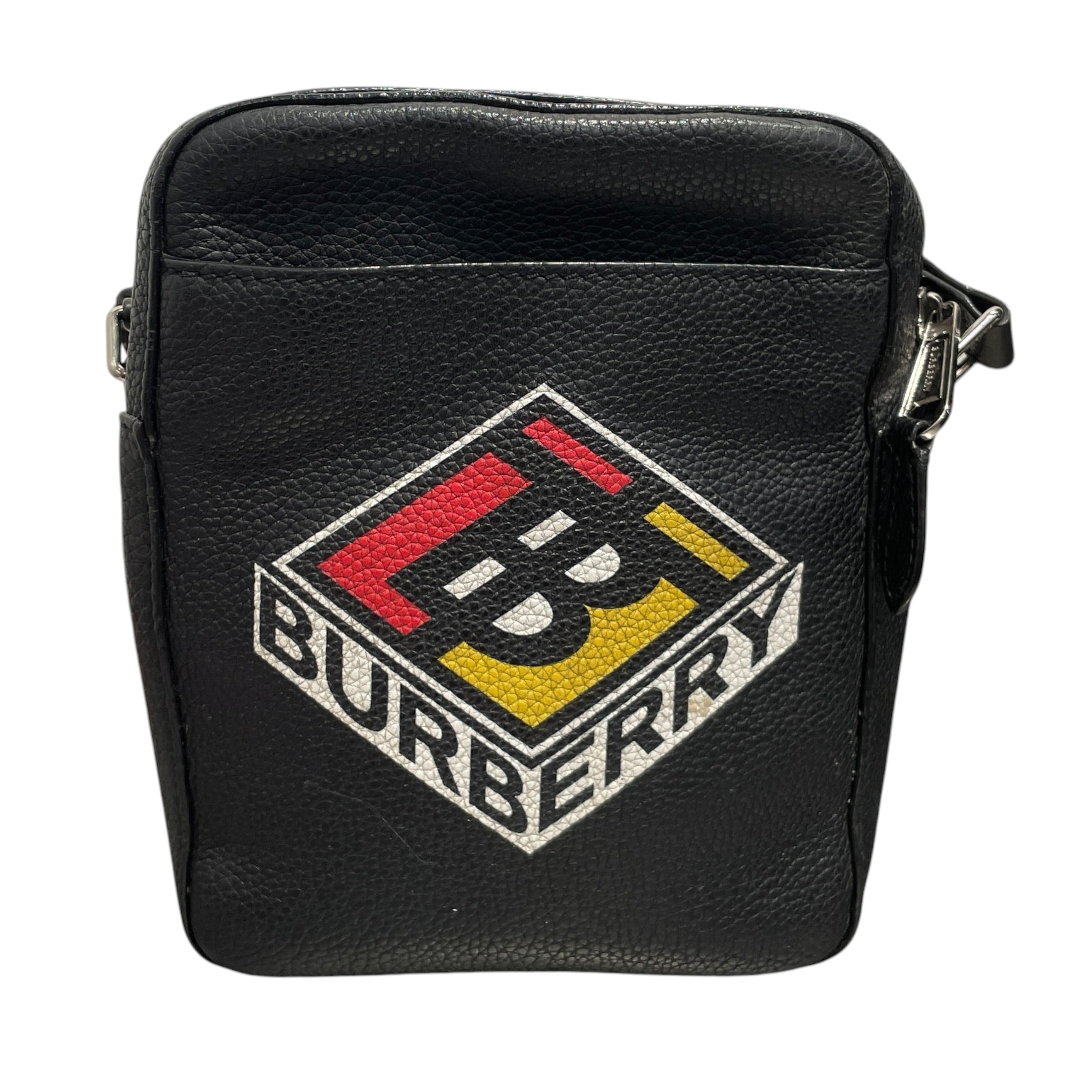 BURBERRY LONDON/Cross Body Bag/Graphic/Leather/BLK/ view 3