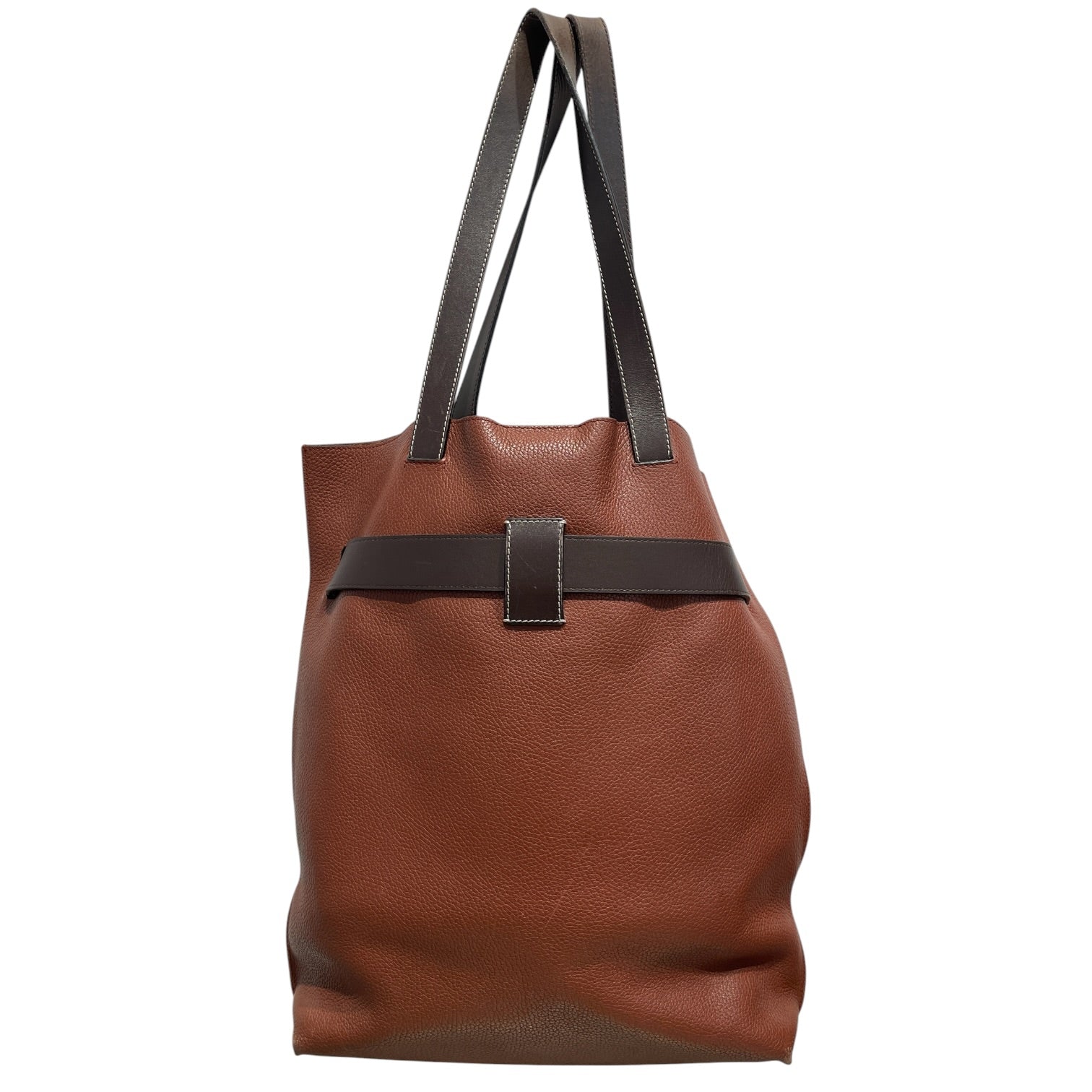 LOEWE/Tote Bag/Leather/BRW/VERTICAL STRAP TOTE view 1