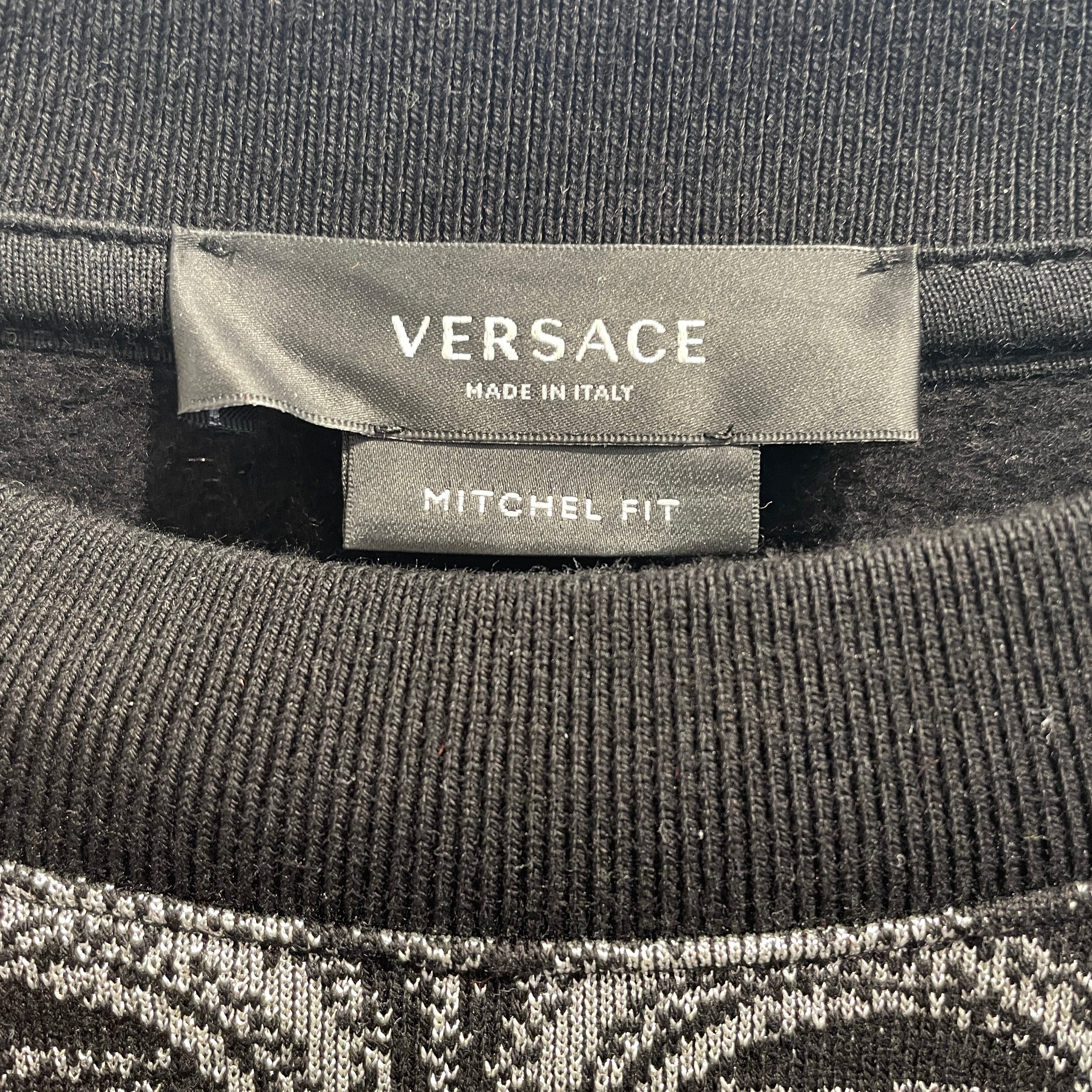 VERSACE/Sweatshirt/XXL/All Over Print/Cotton/BLK/ view 3