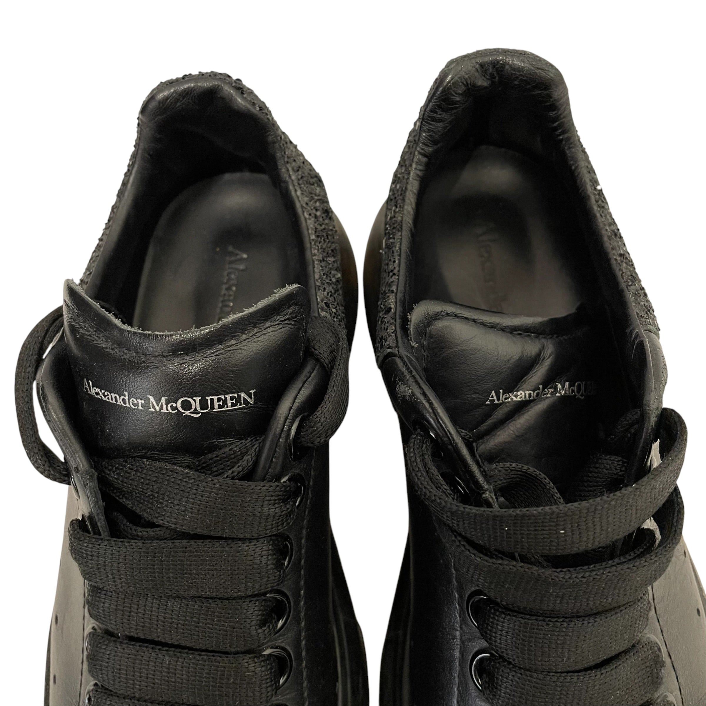 Alexander McQueen/Low-Sneakers/EU 37/Leather/BLK/OVERSIZED GLITTER view 6