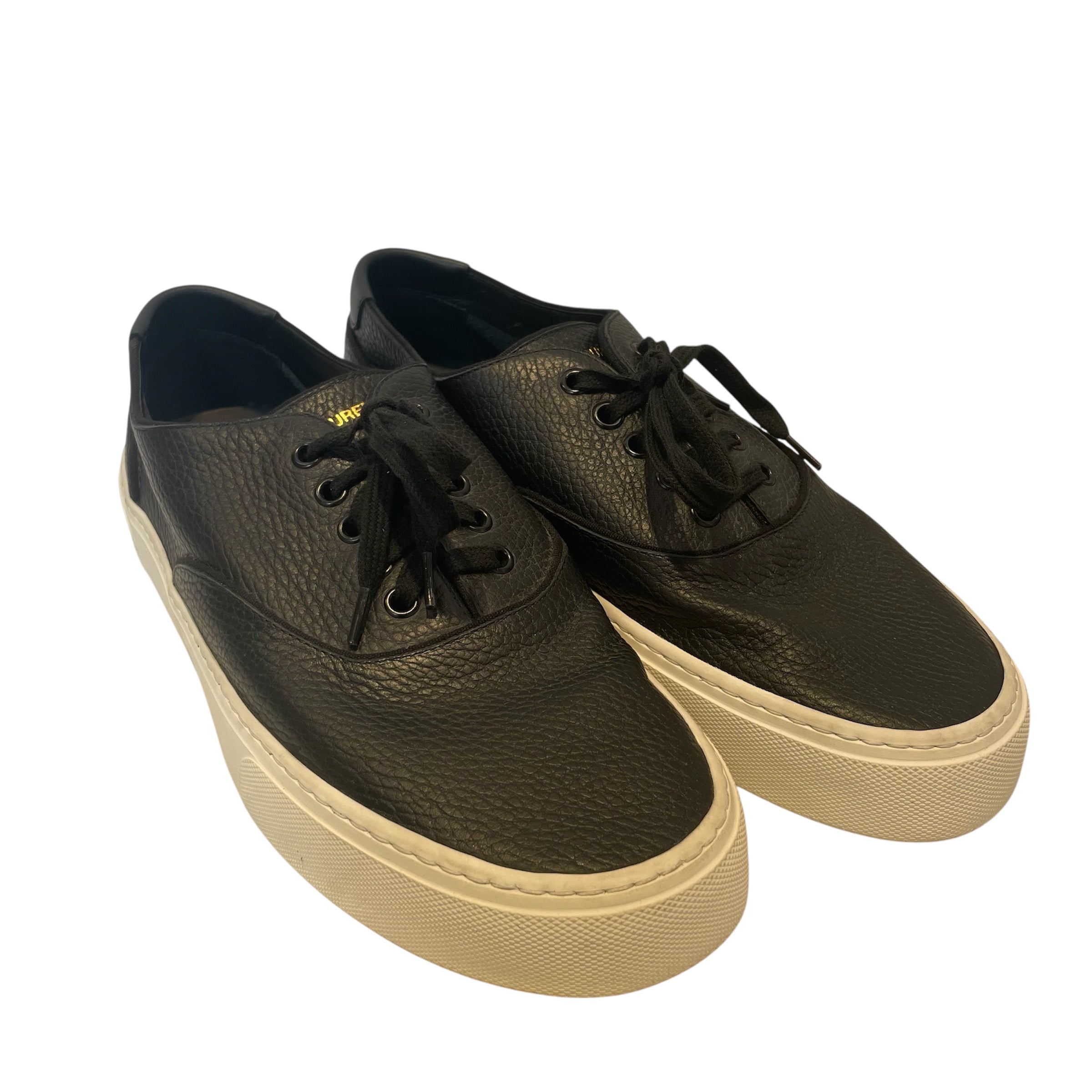 SAINT LAURENT/Low-Sneakers/US 9.5/Leather/BLK/venice/LA dust/moon view 1