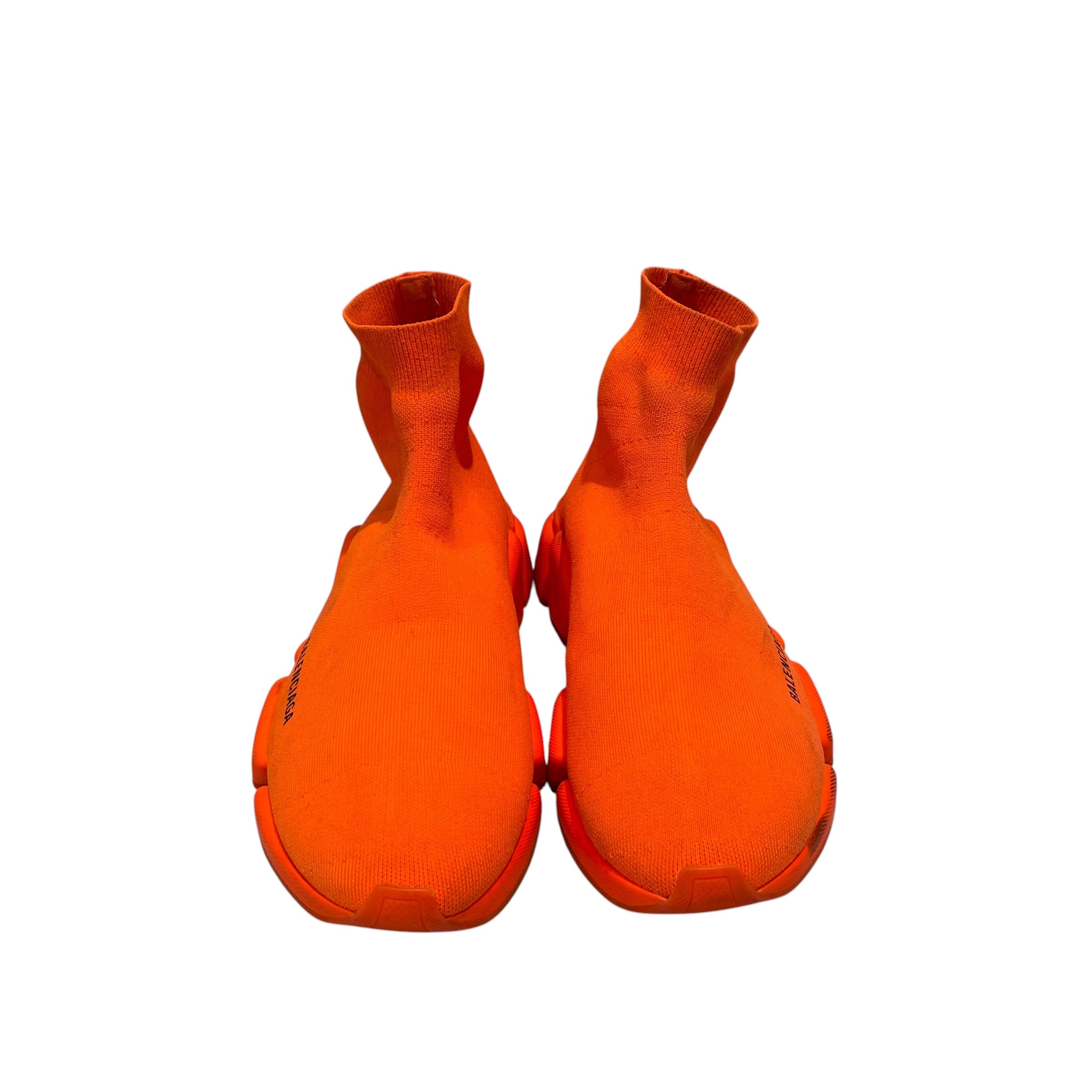 BALENCIAGA/Hi-Sneakers/US 9/Cotton/ORN/Speed Trainer 2.0 Neon Orange view 3