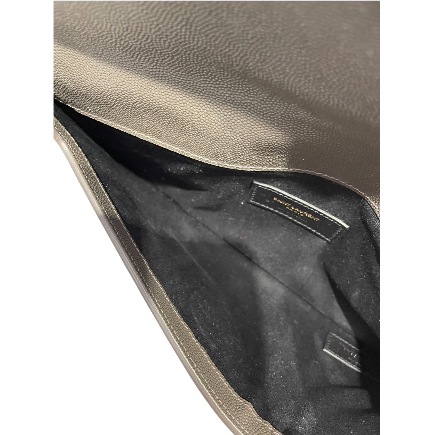 YVES SAINT LAURENT/Pouch/Leather/GRY/ENVELOPE view 5