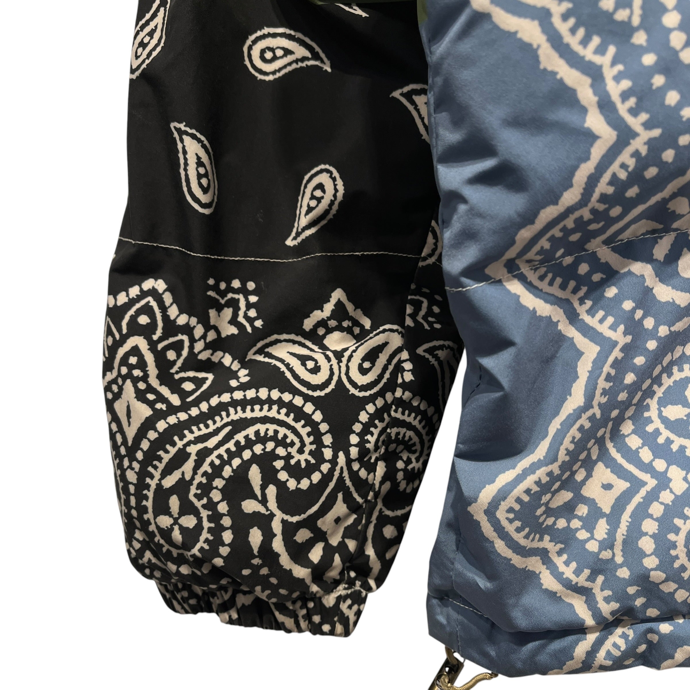 Profound/Puffer Jkt/L/Polyester/MLT/Paisley/color block paisley puffer view 6