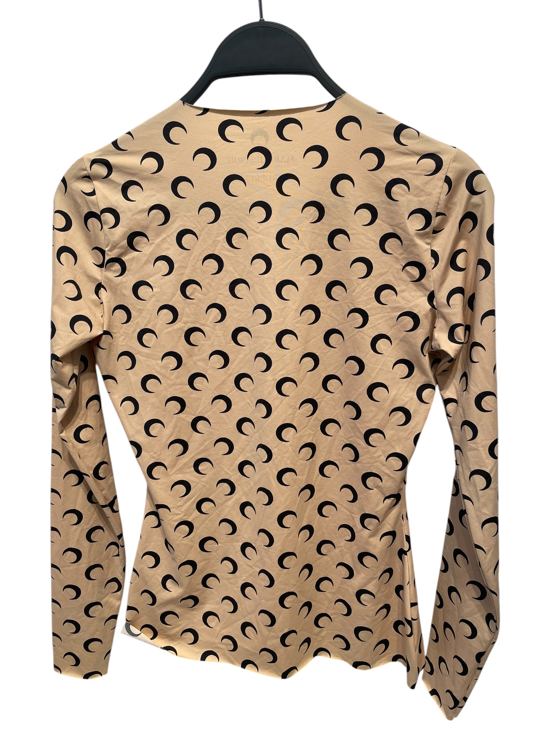 MARINE SERRE/LS Shirt/M/All Over Print/Polyester/BEG/CRESENT PRINT view 2