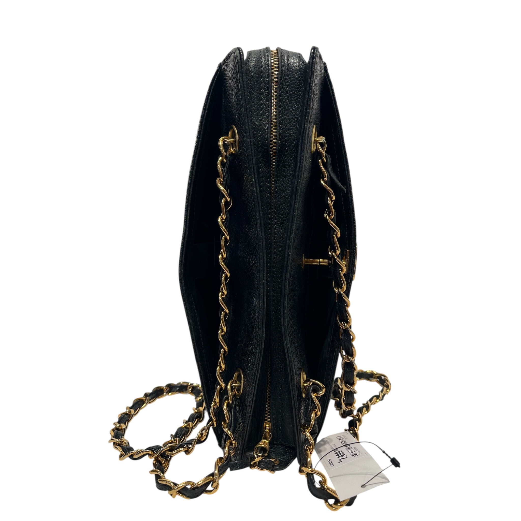 CHANEL/Hand Bag/Leather/BLK/ view 5