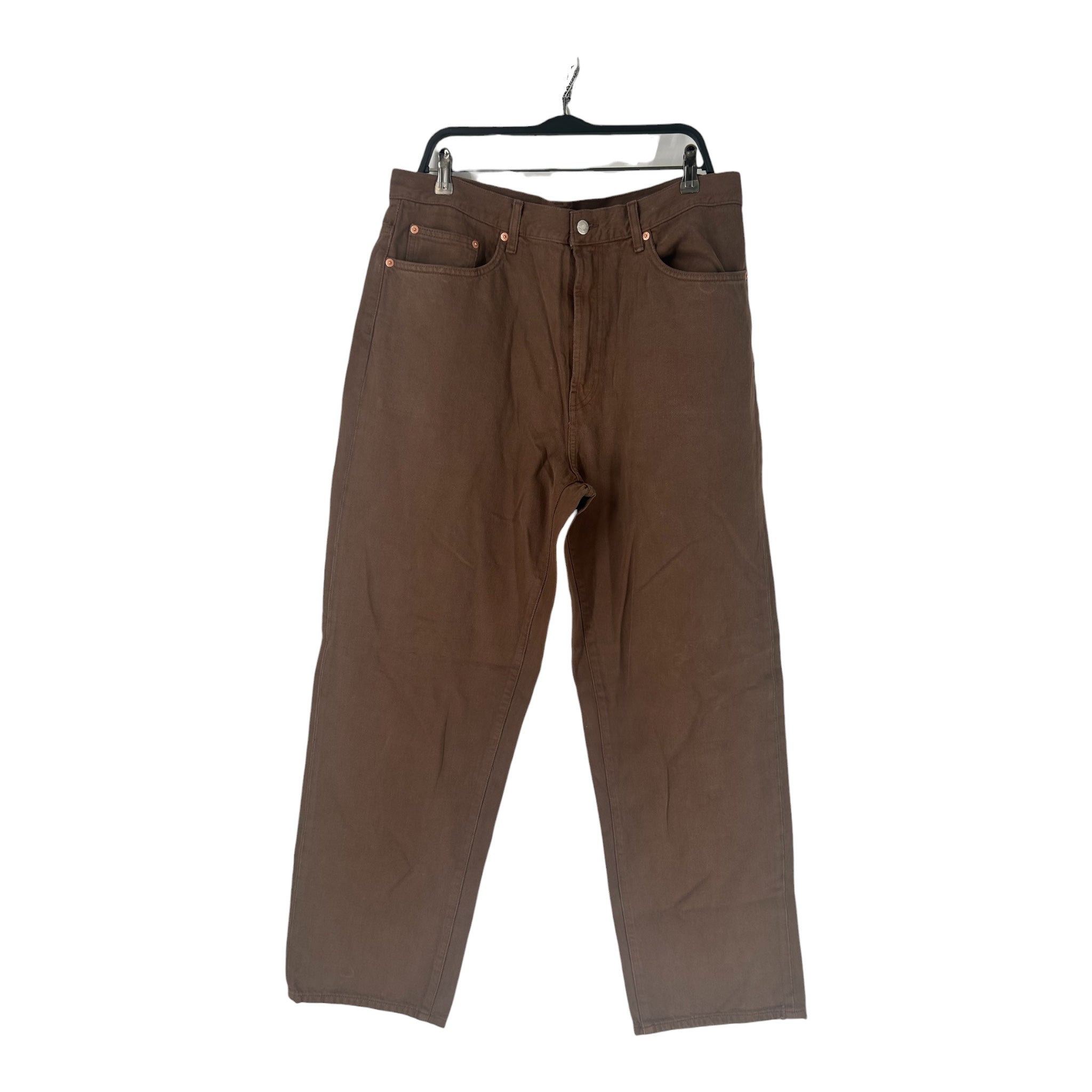 Supreme/Straight Pants/34/Denim/BRW/WHT RED LOGO BCK PKT view 1