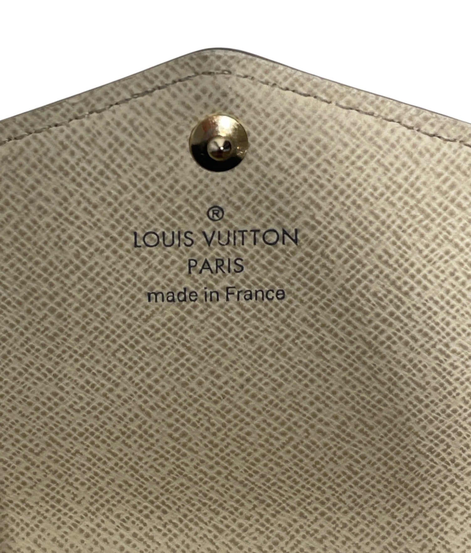 LOUIS VUITTON/Trifold Wallet/All Over Print/Leather/WHT/sarah wallet damier azur view 3
