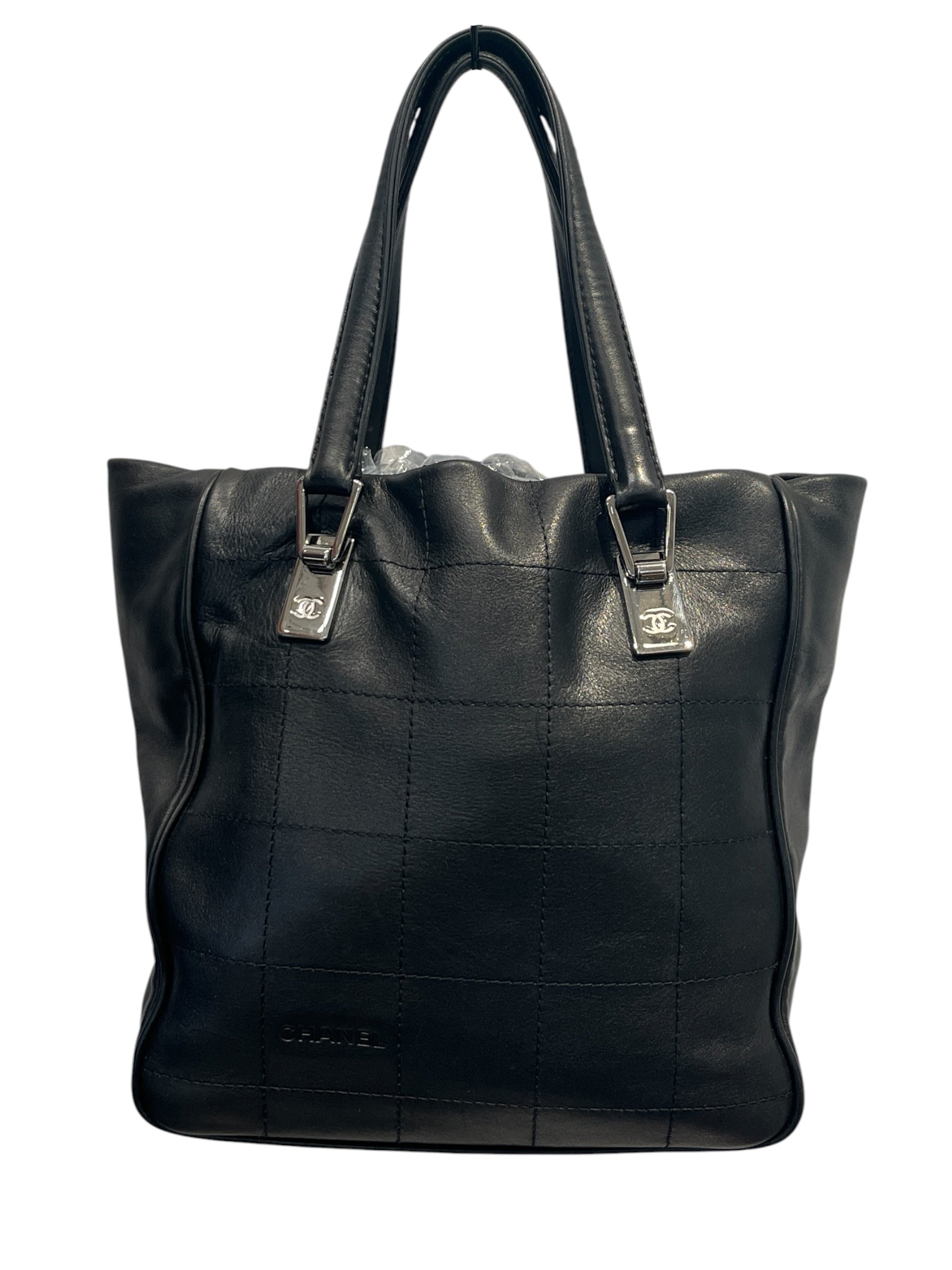 CHANEL/Tote Bag/Leather/BLK/8159752 view 1