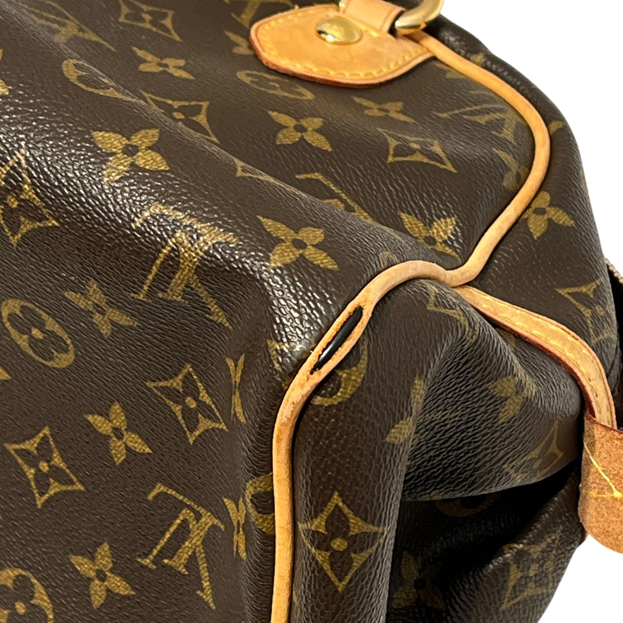 LOUIS VUITTON/Hand Bag/Monogram/Leather/BRW/Montorgueil PM Brown Shoulder view 8