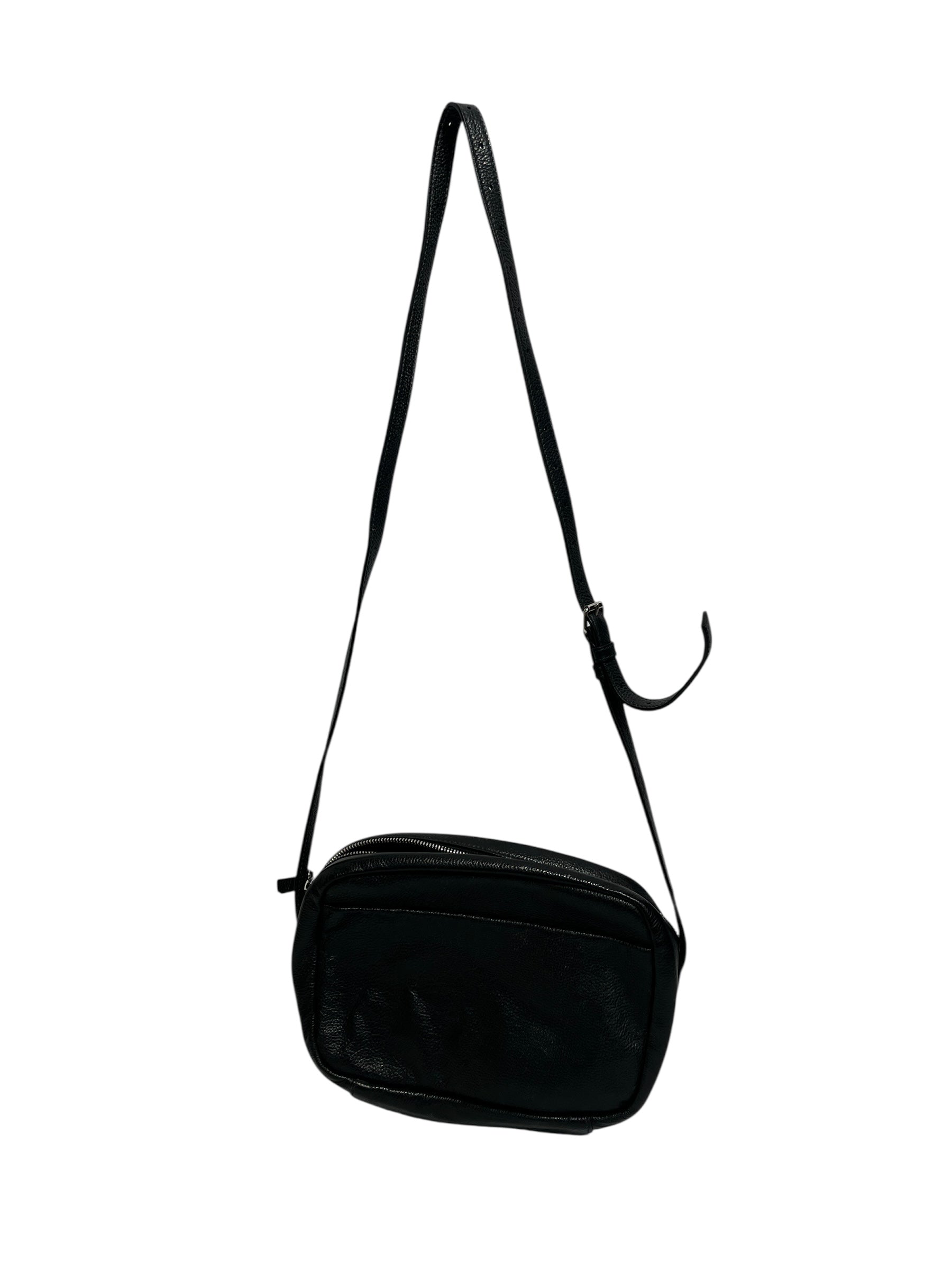 BALENCIAGA/Cross Body Bag/Leather/BLK/WHT LOGO EVERYDAY CAMERA BAG view 2