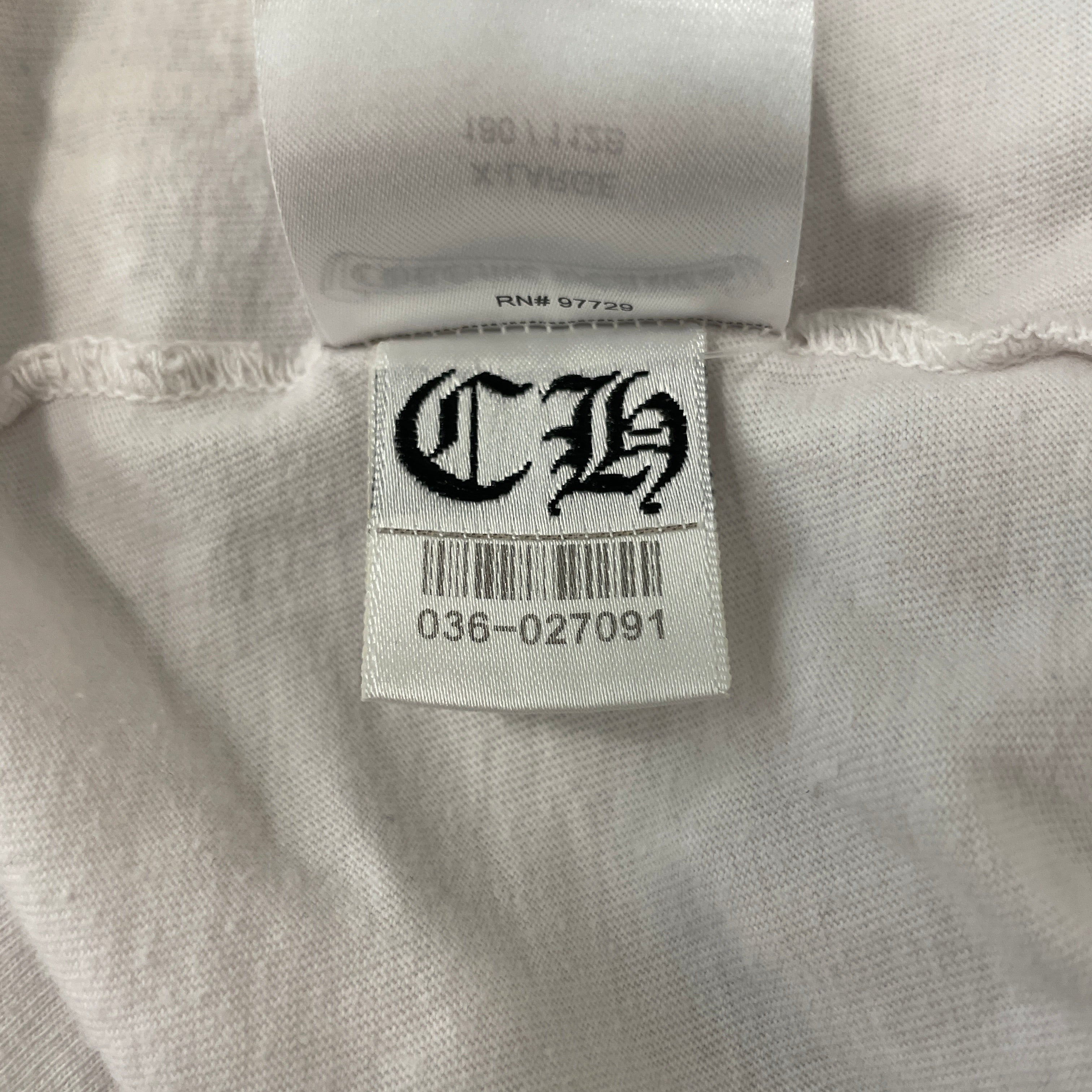 CHROME HEARTS/LS T-Shirt/XL/Cotton/WHT/WHITE LS/PURPLE PRINT view 7
