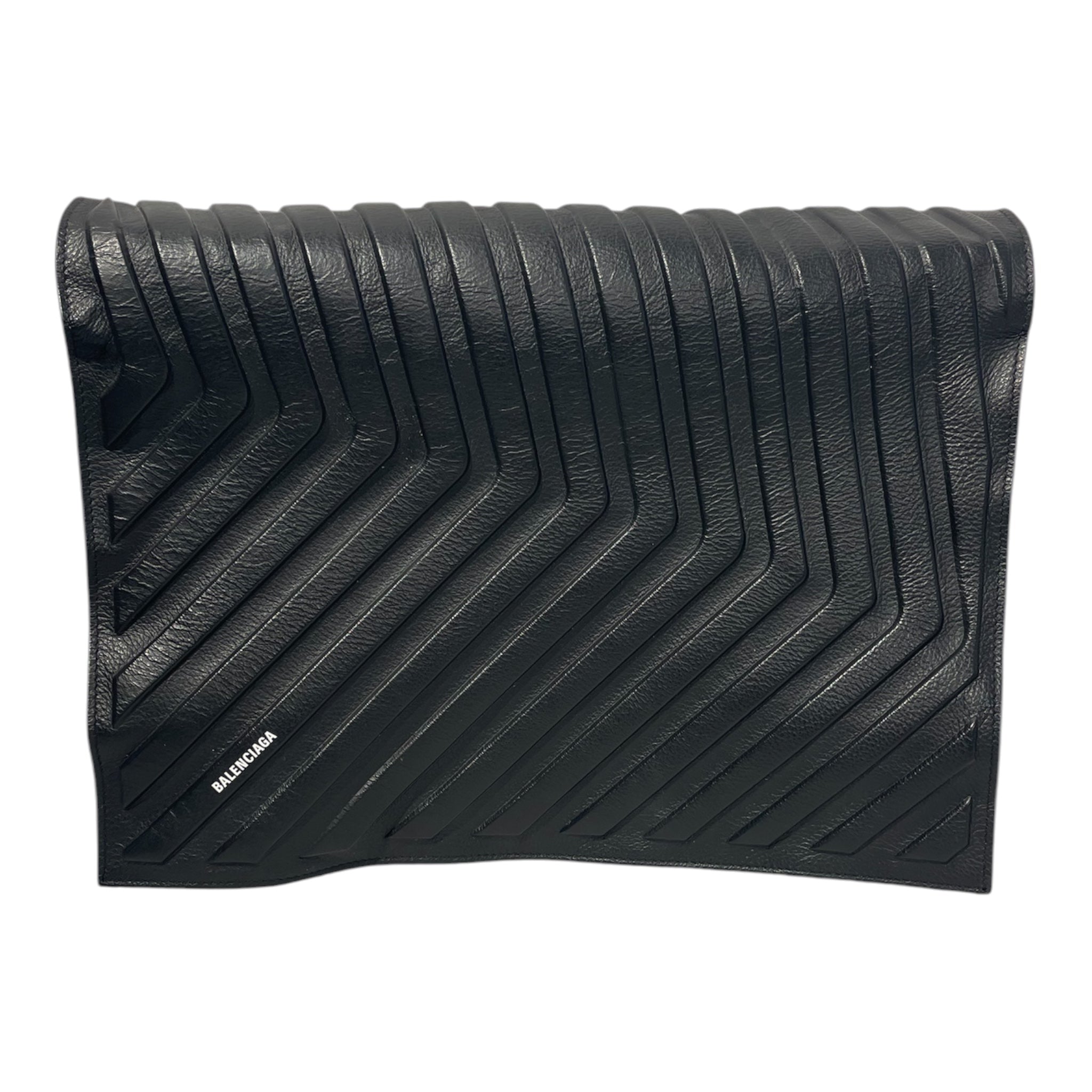 BALENCIAGA/Cross Body Bag/Leather/BLK/BALENCIAGA CAR FLAP view 1