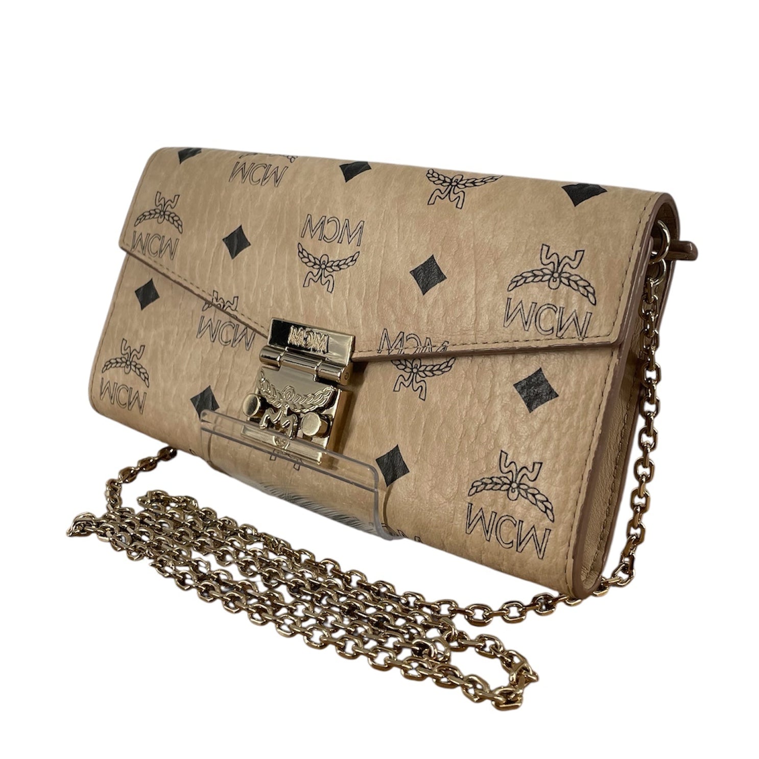 MCM/Long Wallet/Monogram/Leather/CRM/CROSSBODY WALLET view 1