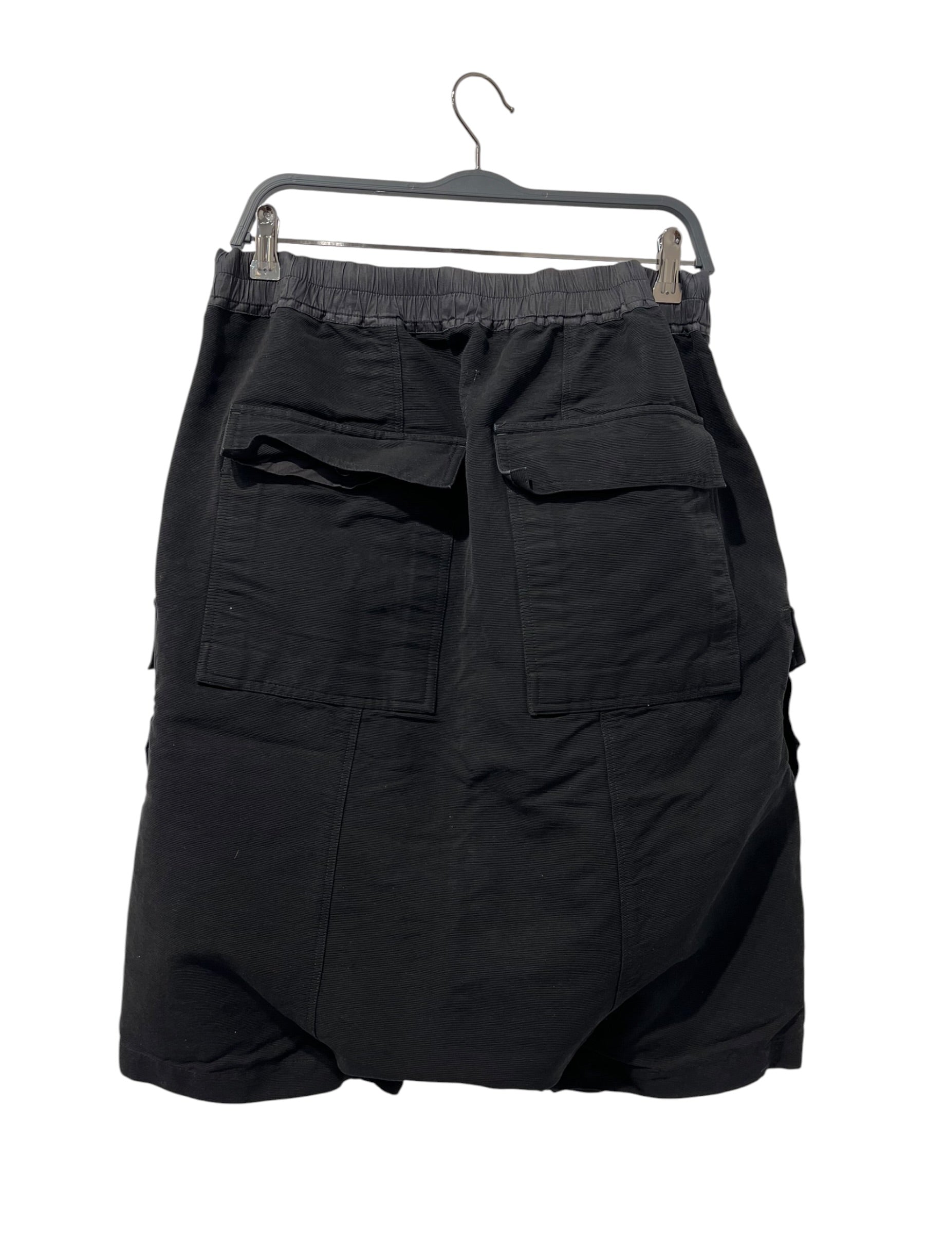 Rick Owens/Shorts/42/Cotton/BLK/DIRT SS18 DROP CROTCH SHORT view 2