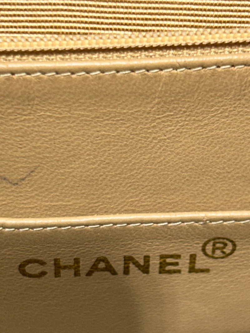 CHANEL/Briefcase/OS/Leather/BEG/CC Turnlock Matelasse