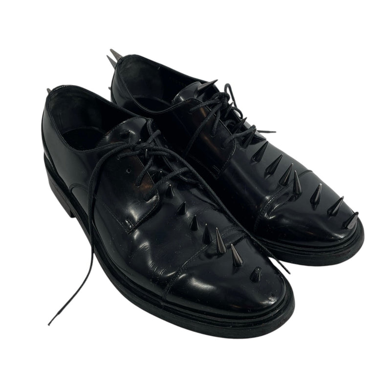 BALENCIAGA/Dress Shoes/EU 44/Leather/BLK/SPIKED DRESS SHJOES