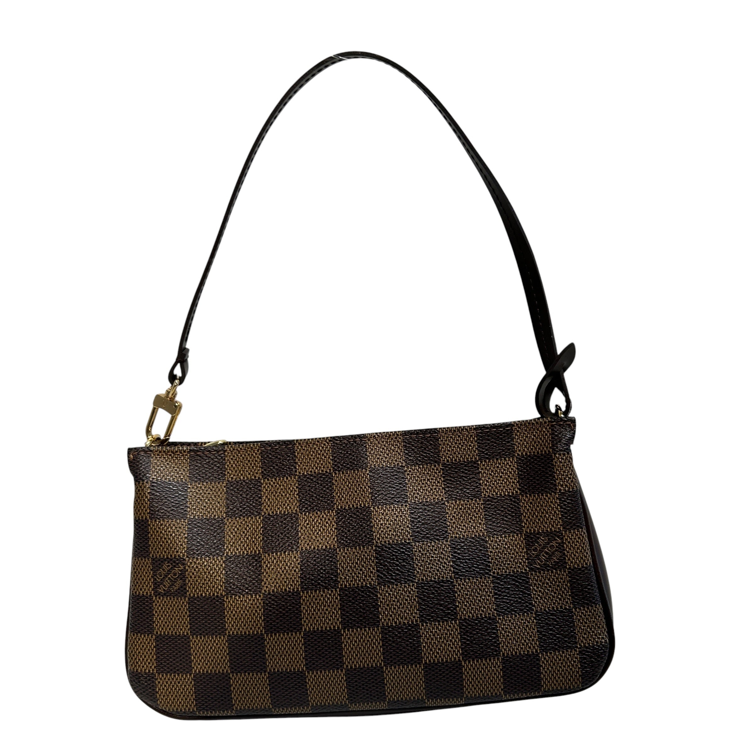 LOUIS VUITTON/Hand Bag/Monogram/Leather/BRW/DAMIER EBENE POCHETTE NAVONA view 2